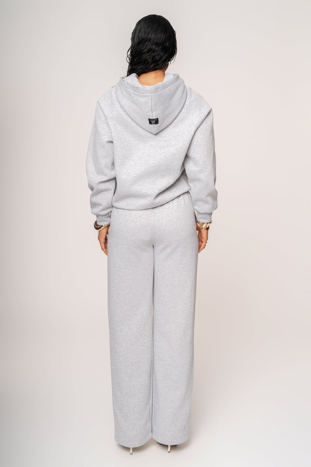 Heather Grey JLUXLABEL Logo Pullover Hoodie
