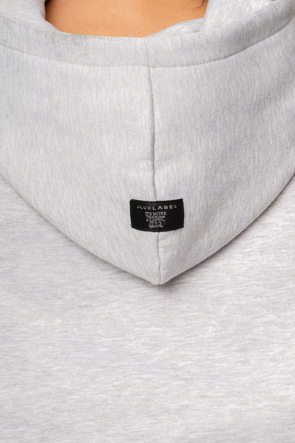 Heather Grey JLUXLABEL Logo Pullover Hoodie