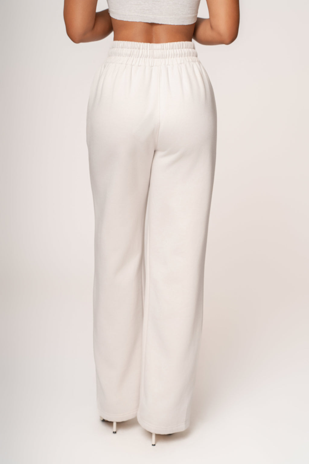 Bone JLUXLABEL Logo Fleece Pants