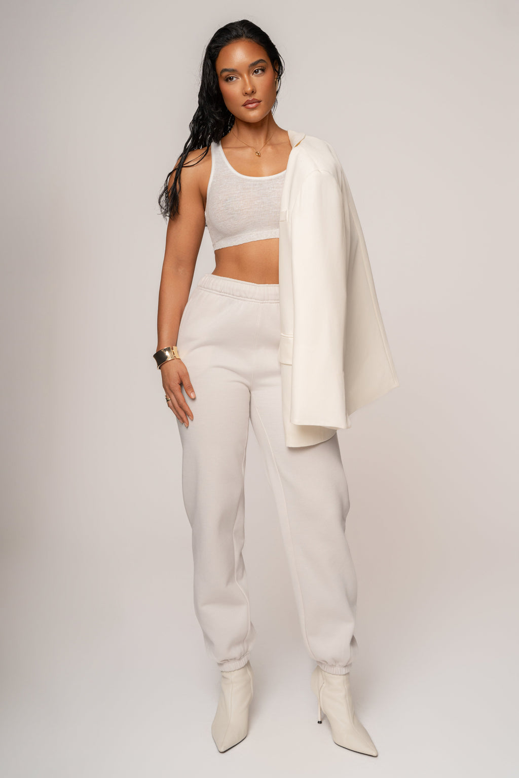 Bone JLUXLABEL Logo Sweatpants