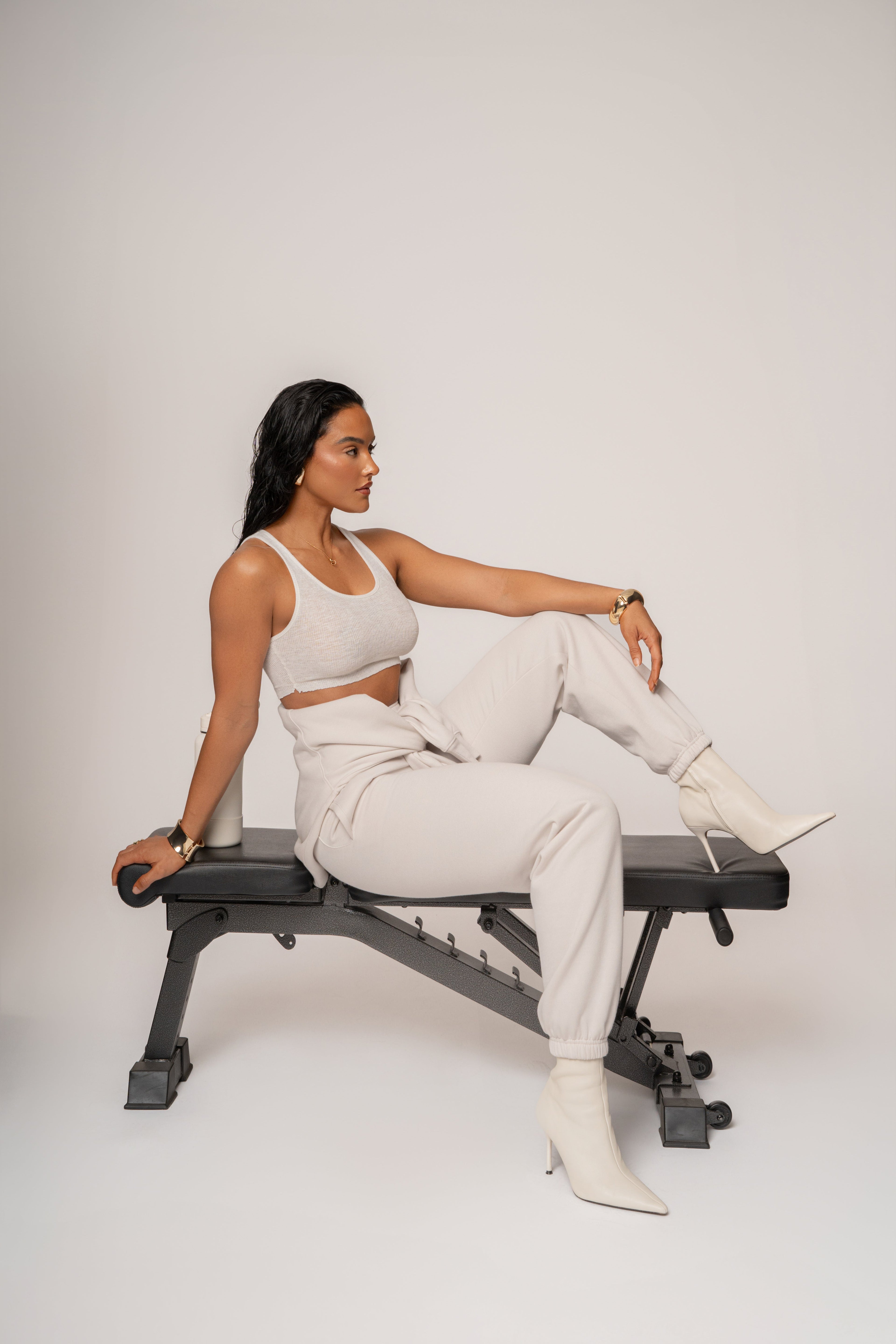 Bone JLUXLABEL Logo Sweatpants