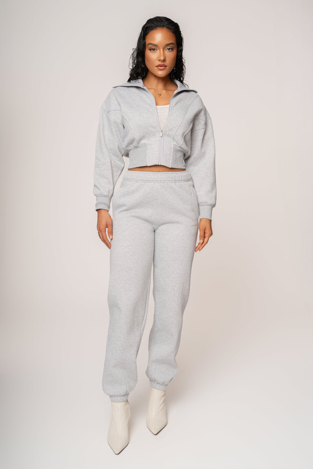 Heather Grey JLUXLABEL Logo Sweatpants