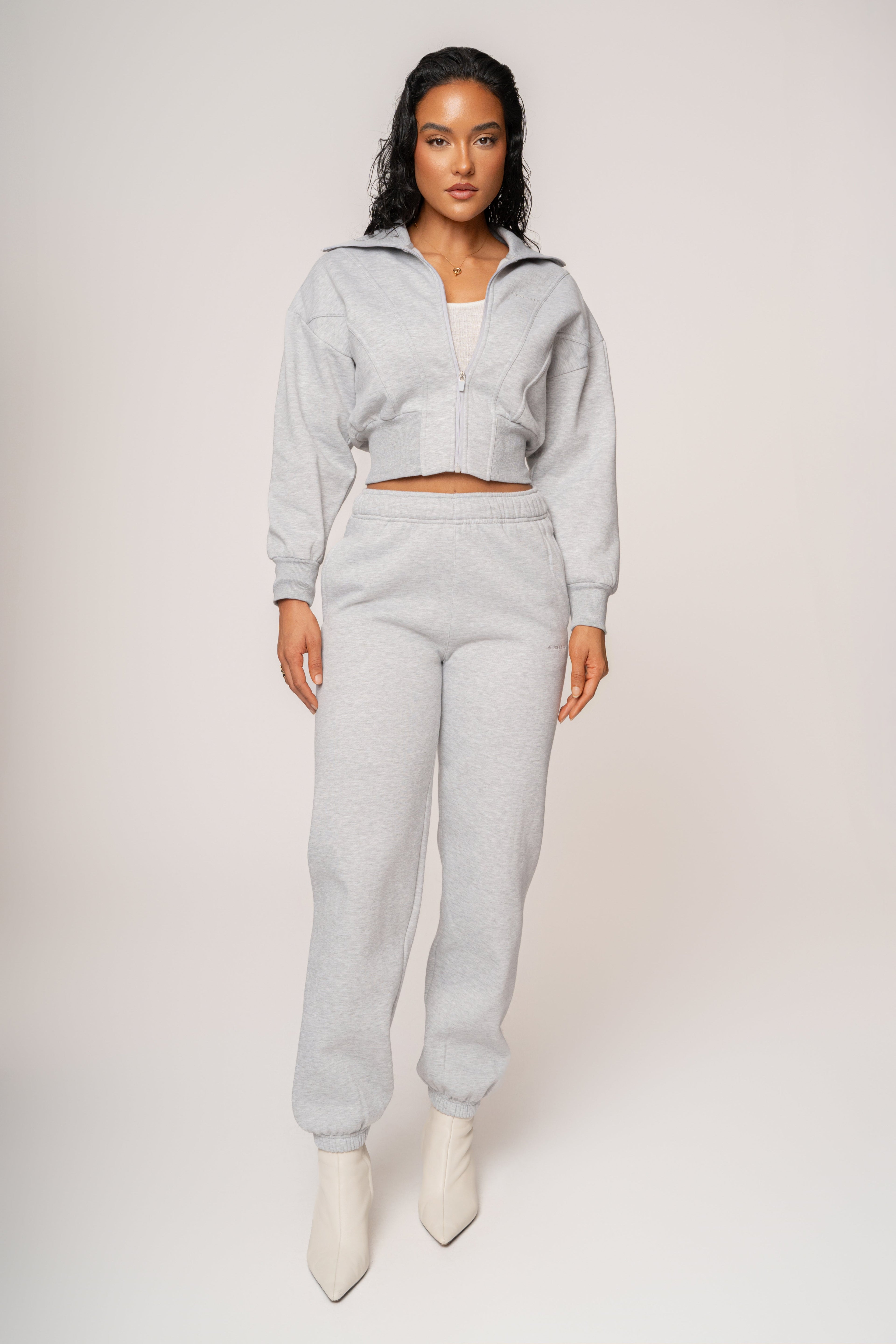 Heather Grey JLUXLABEL Logo Sweatpants