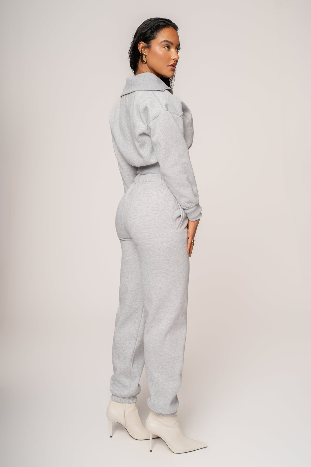 Heather Grey JLUXLABEL Logo Sweatpants
