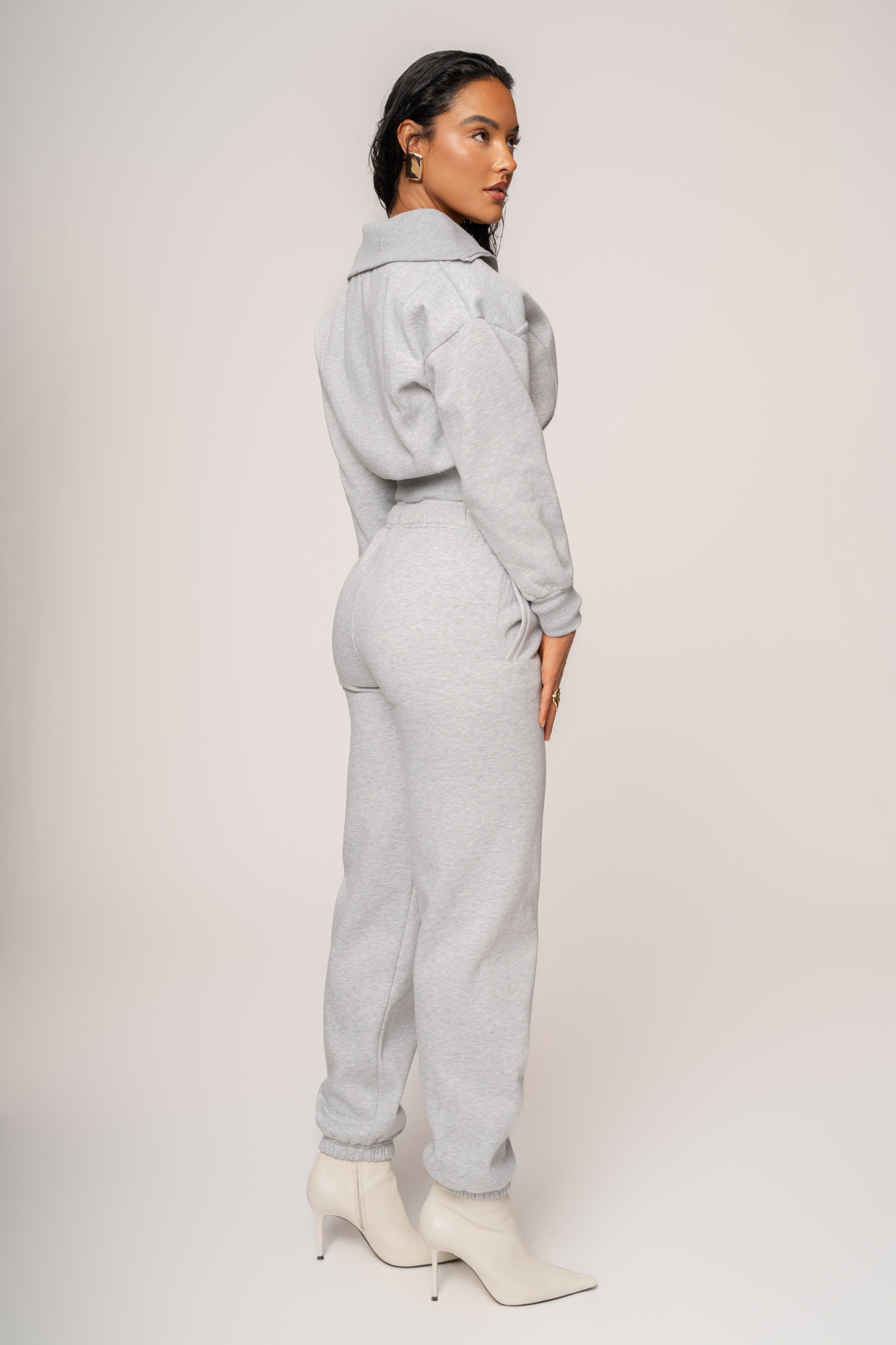 Heather Grey JLUXLABEL Logo Sweatpants