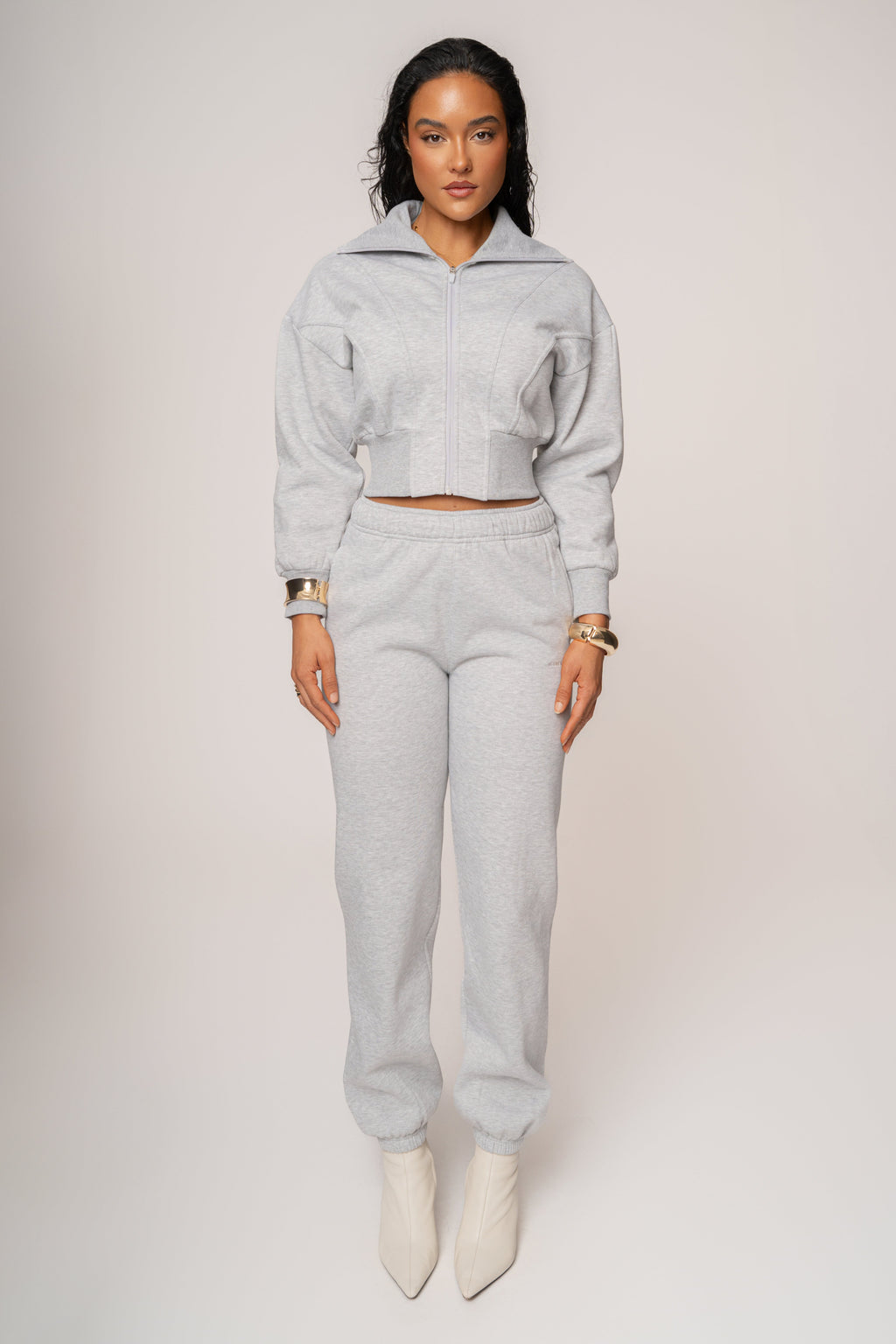 Heather Grey JLUXLABEL Logo Sweatpants