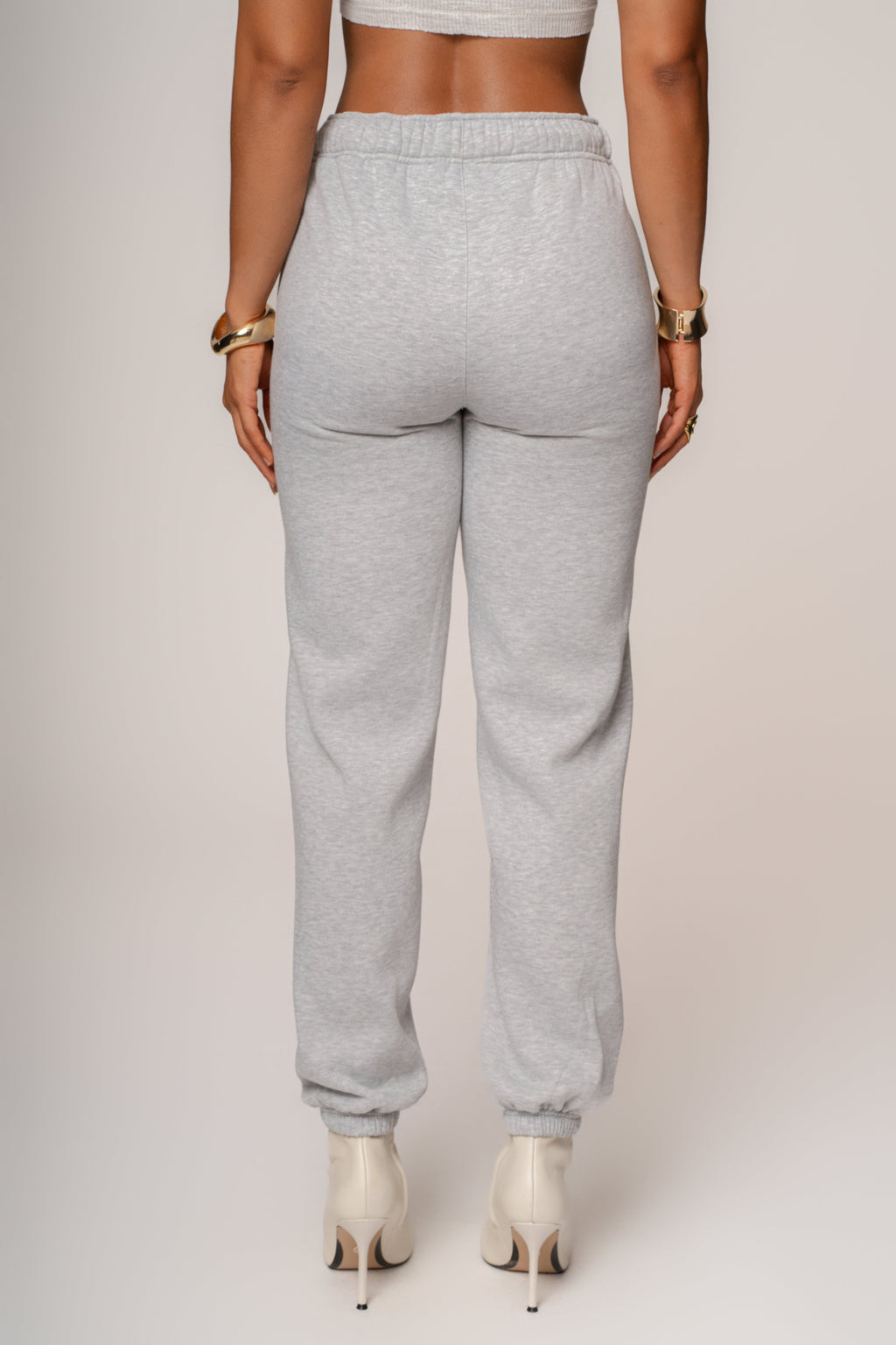Heather Grey JLUXLABEL Logo Sweatpants