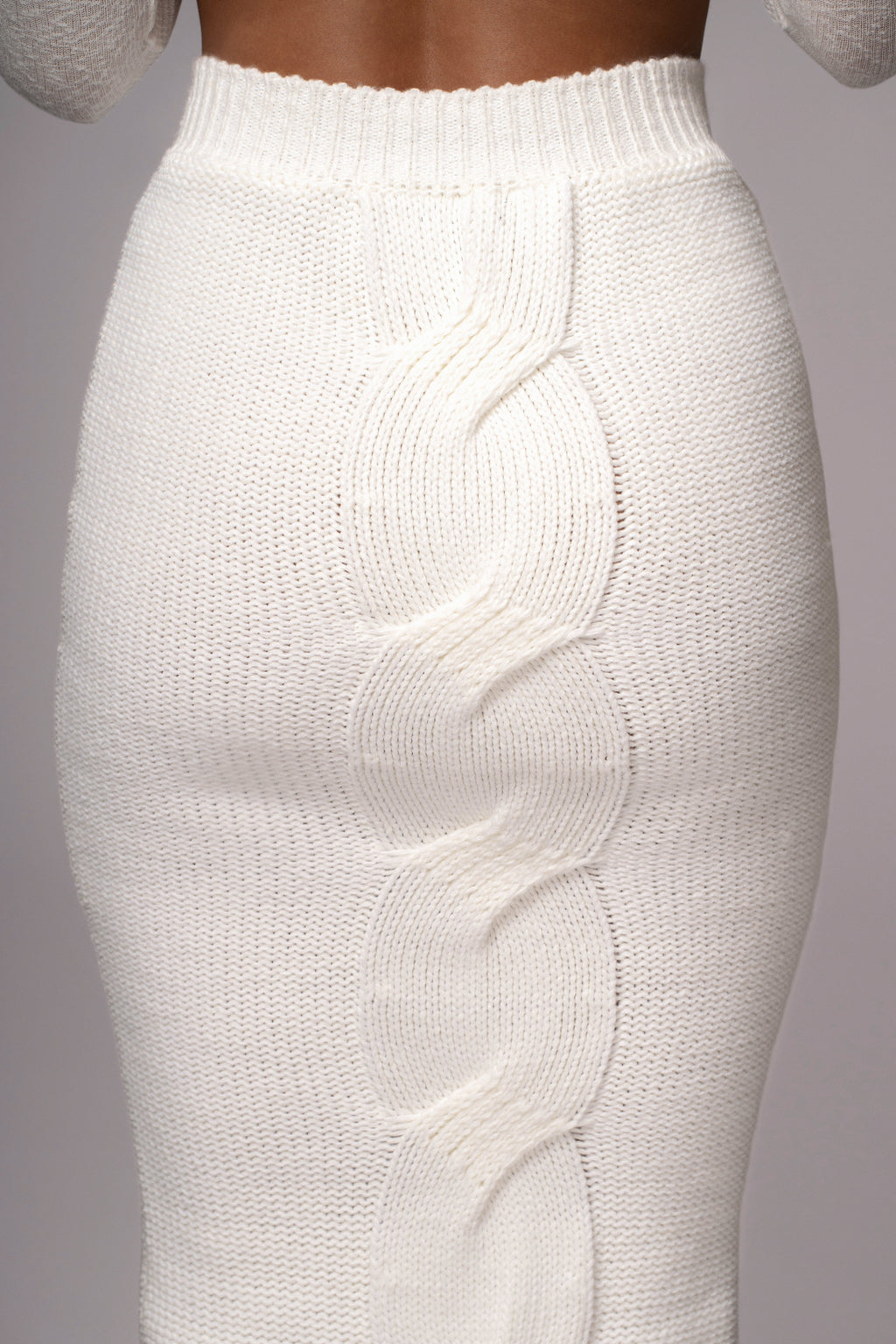Milk Merine Knit Midi Skirt
