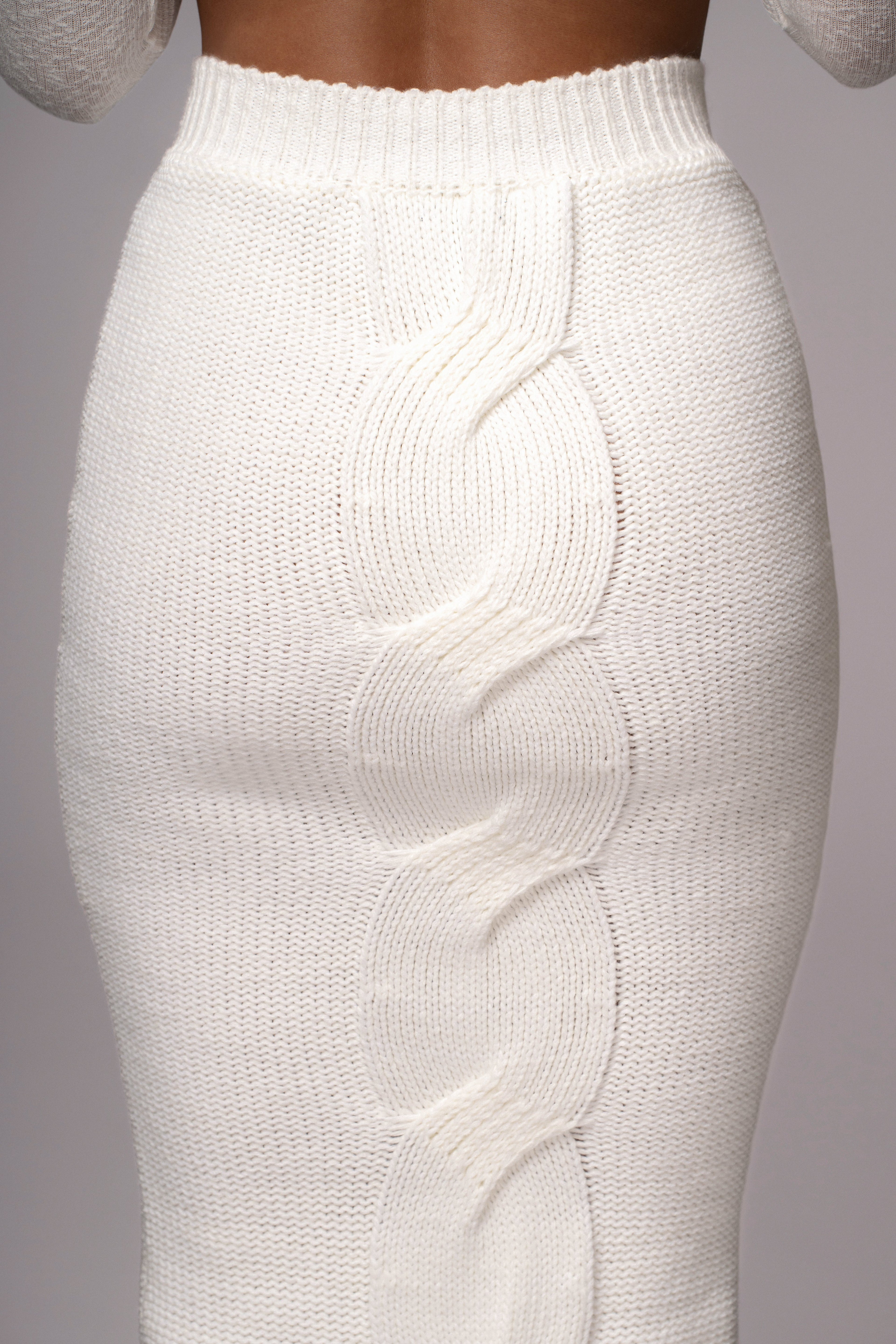 Milk Merine Knit Midi Skirt