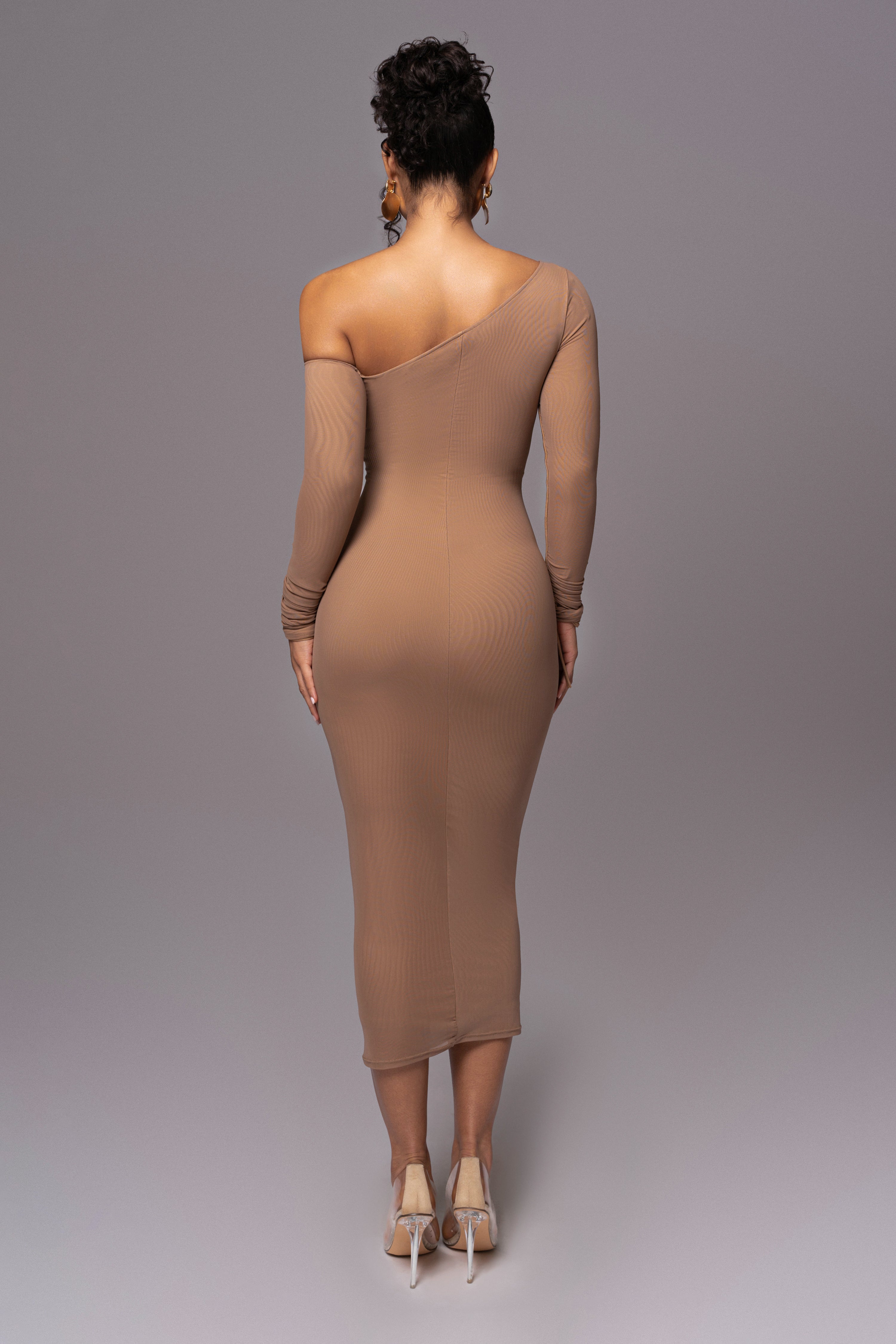 Beige Monika Midi Dress