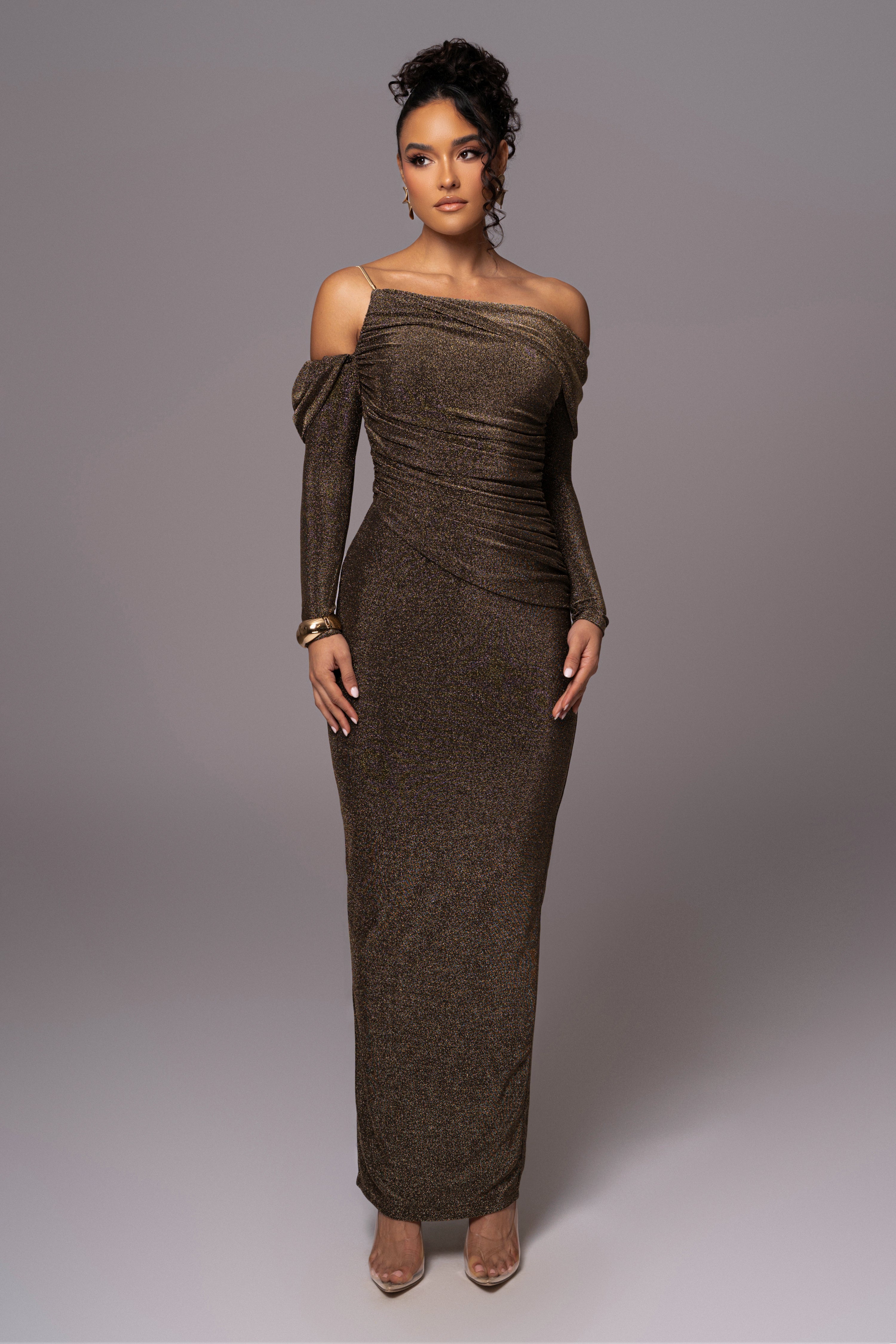 Gold Serina Maxi Dress