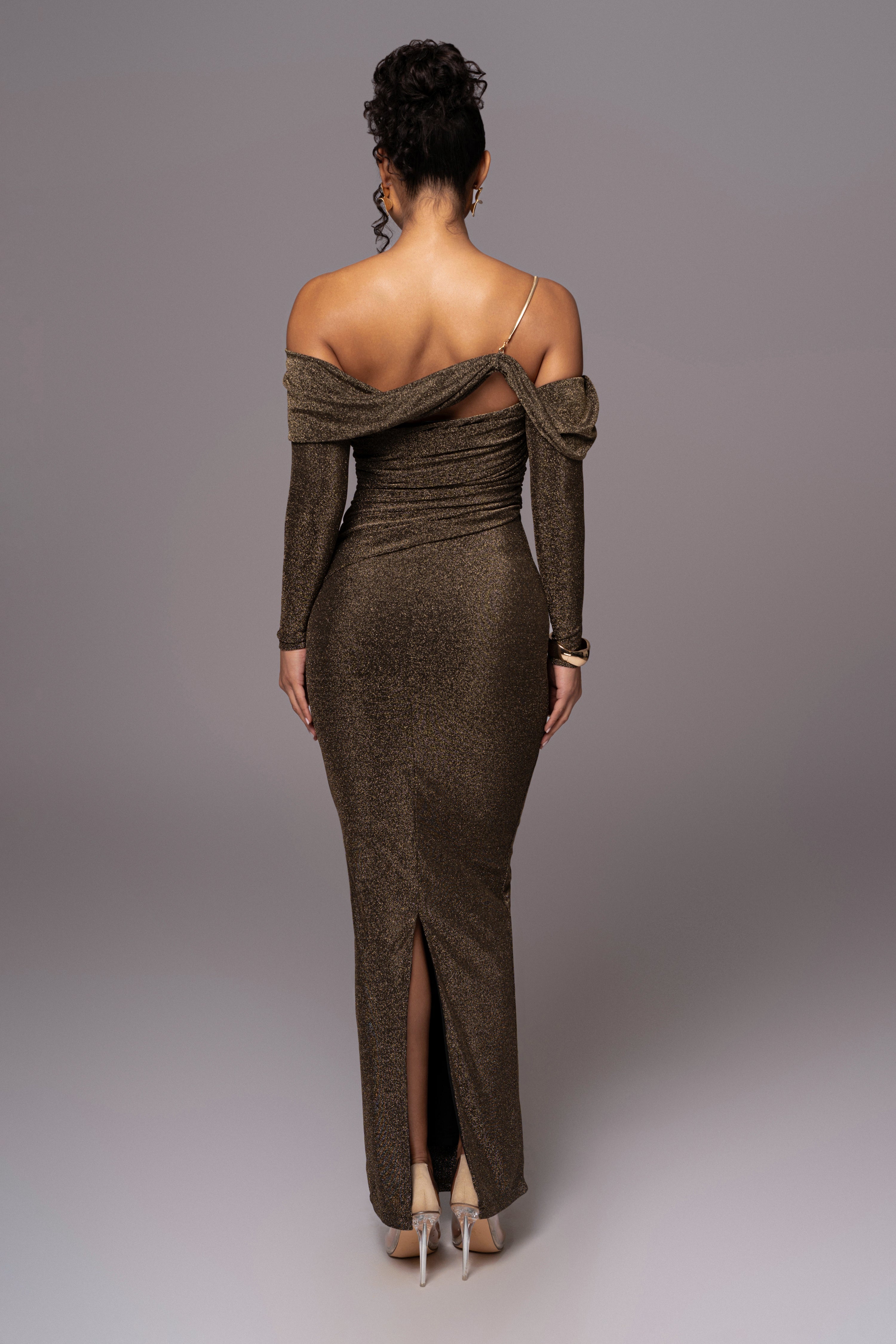 Gold Serina Maxi Dress