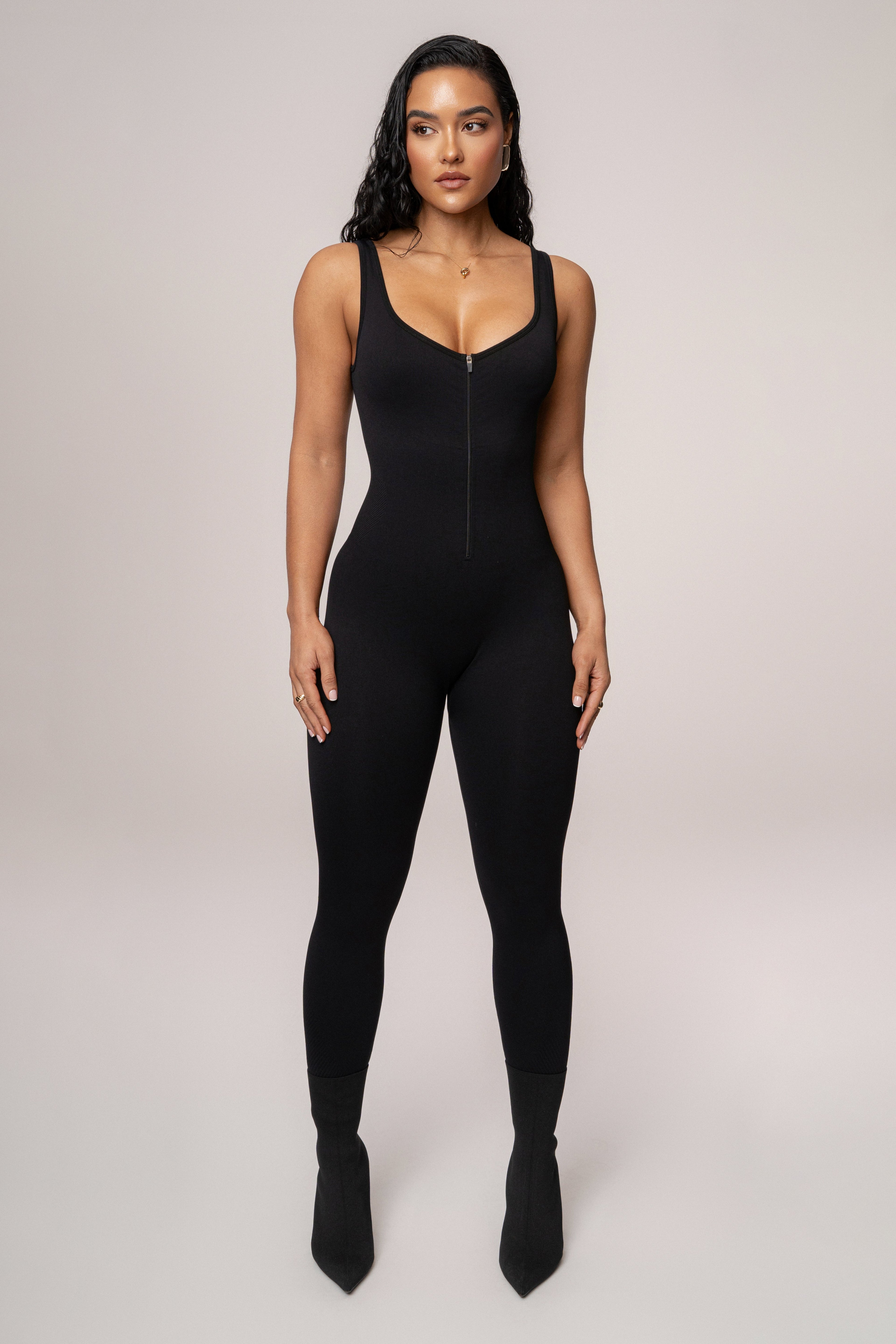 Black Pure Form Jumpsuit