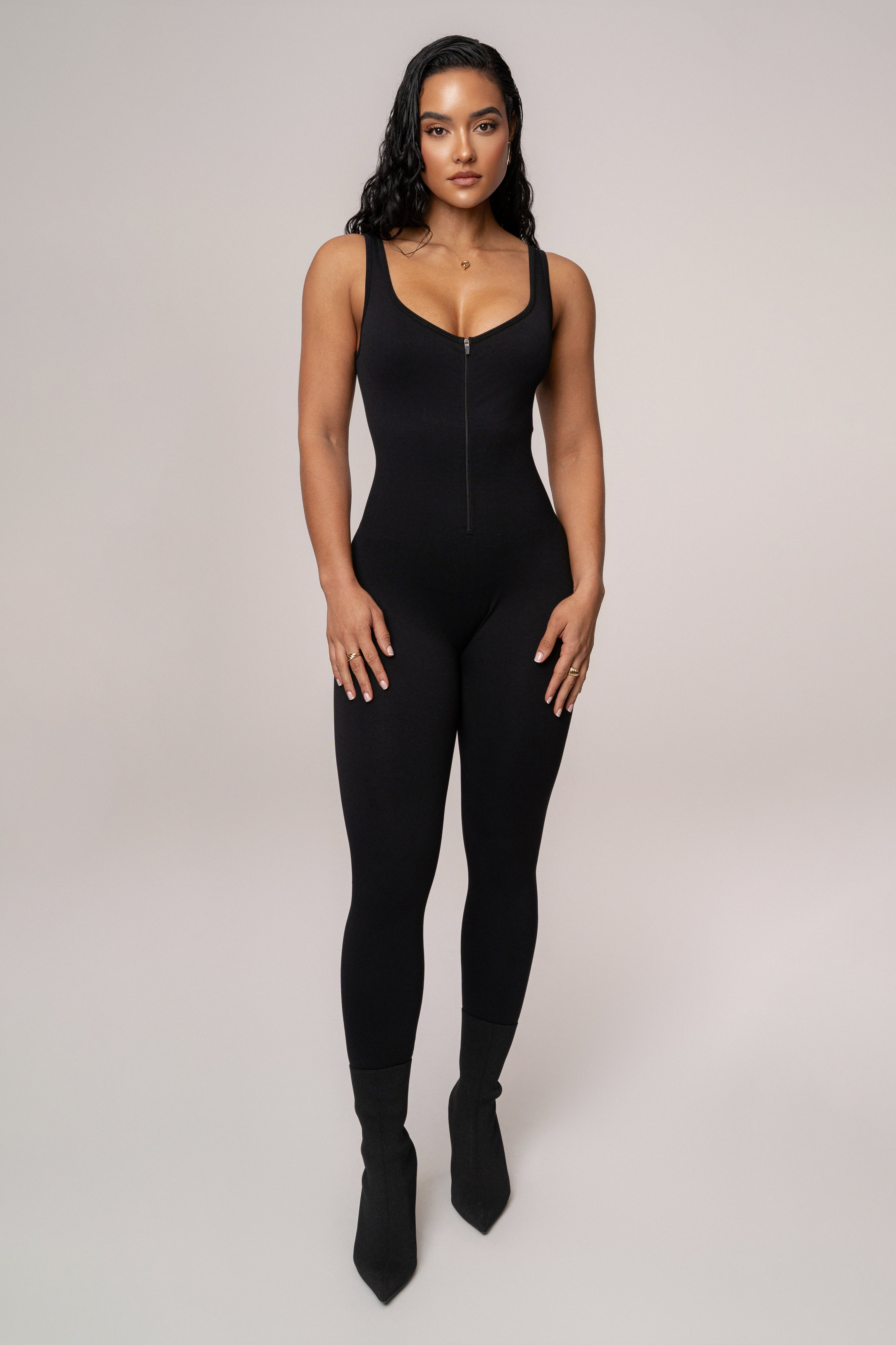 Black Pure Form Jumpsuit