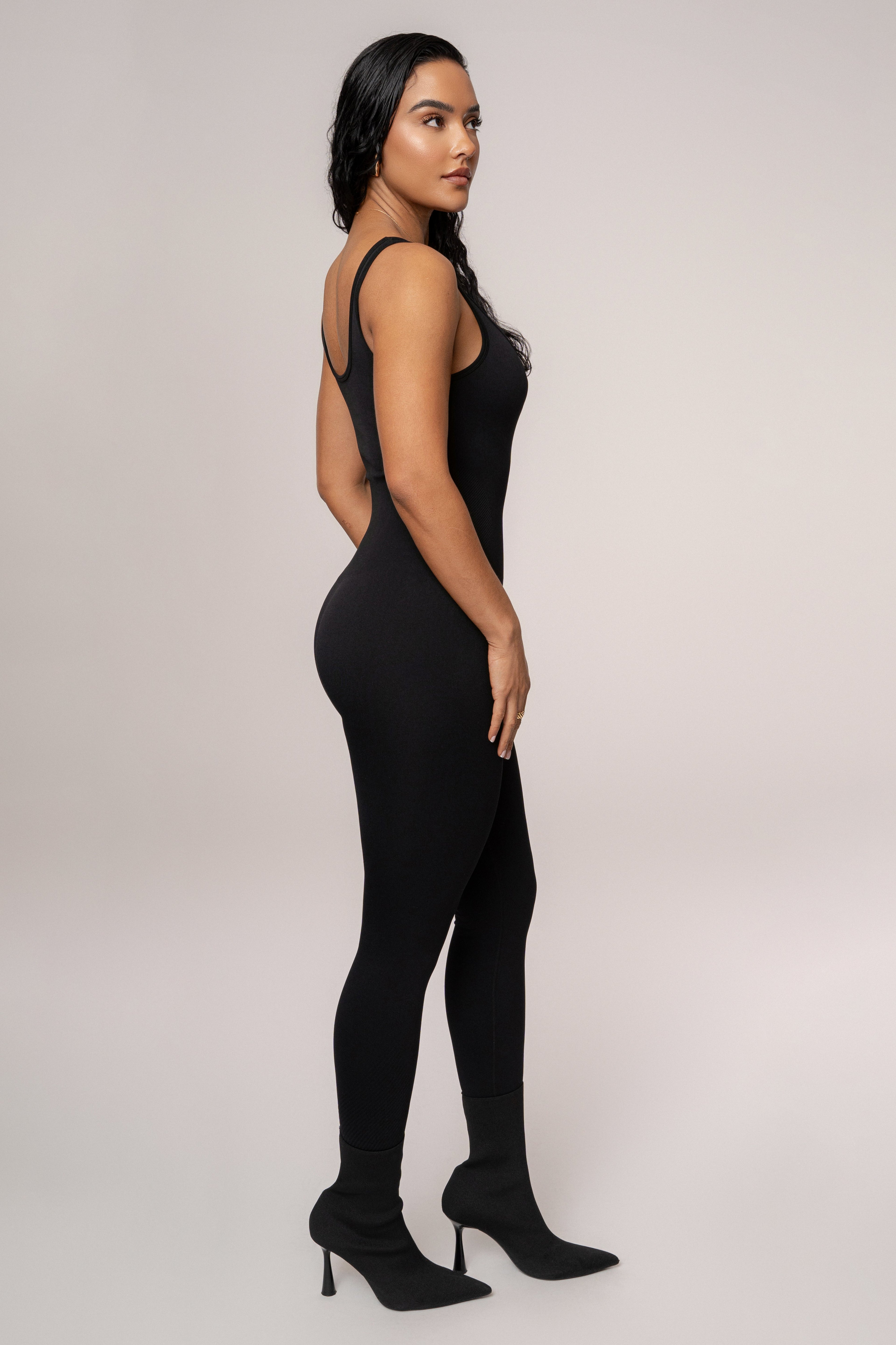 Black Pure Form Jumpsuit