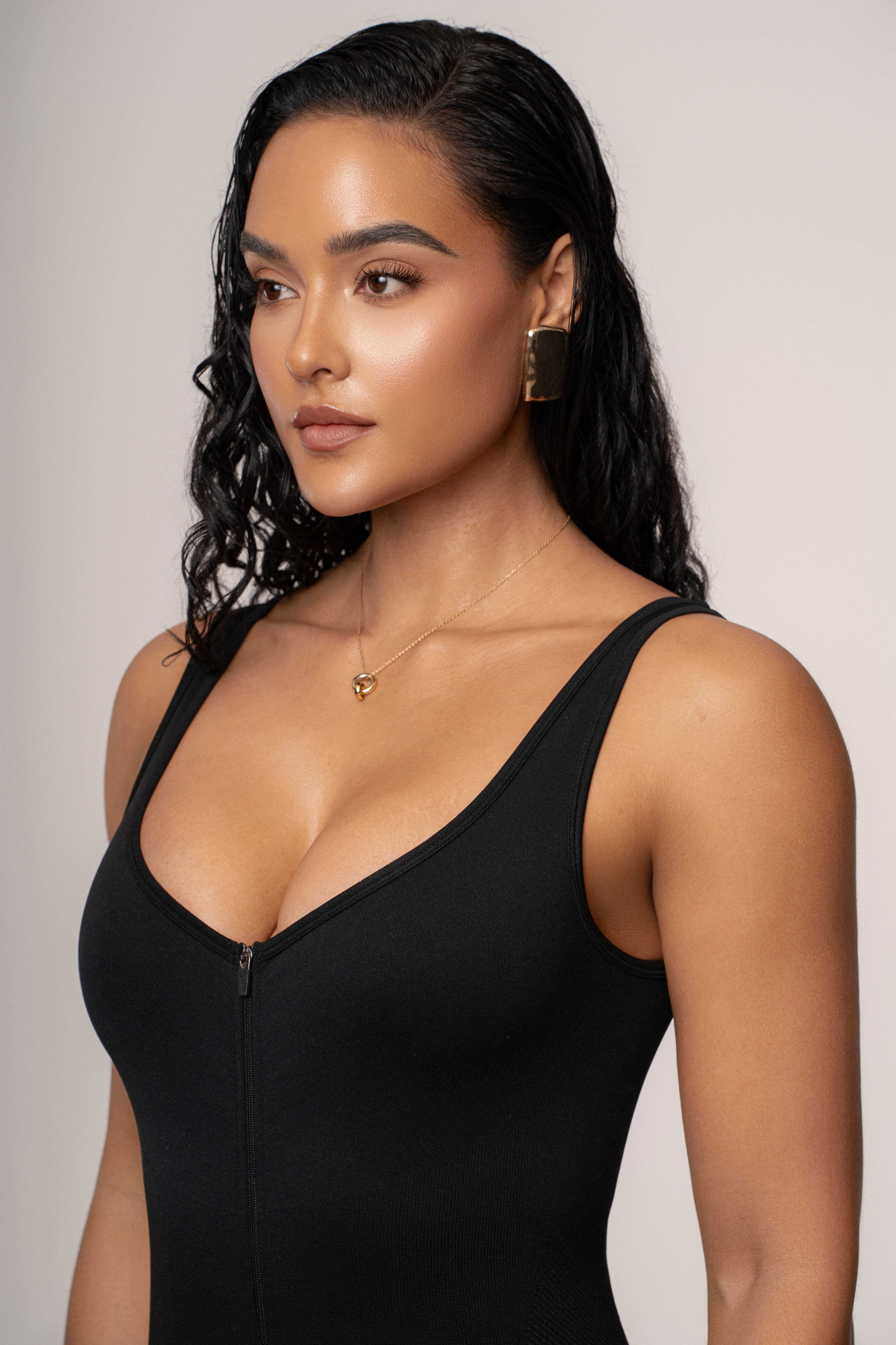 Black Pure Form Jumpsuit
