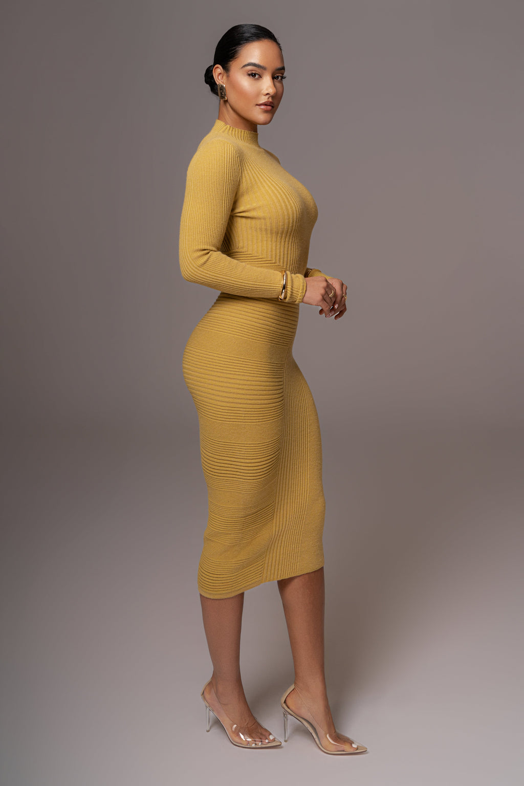 Lime Eliz Midi Dress