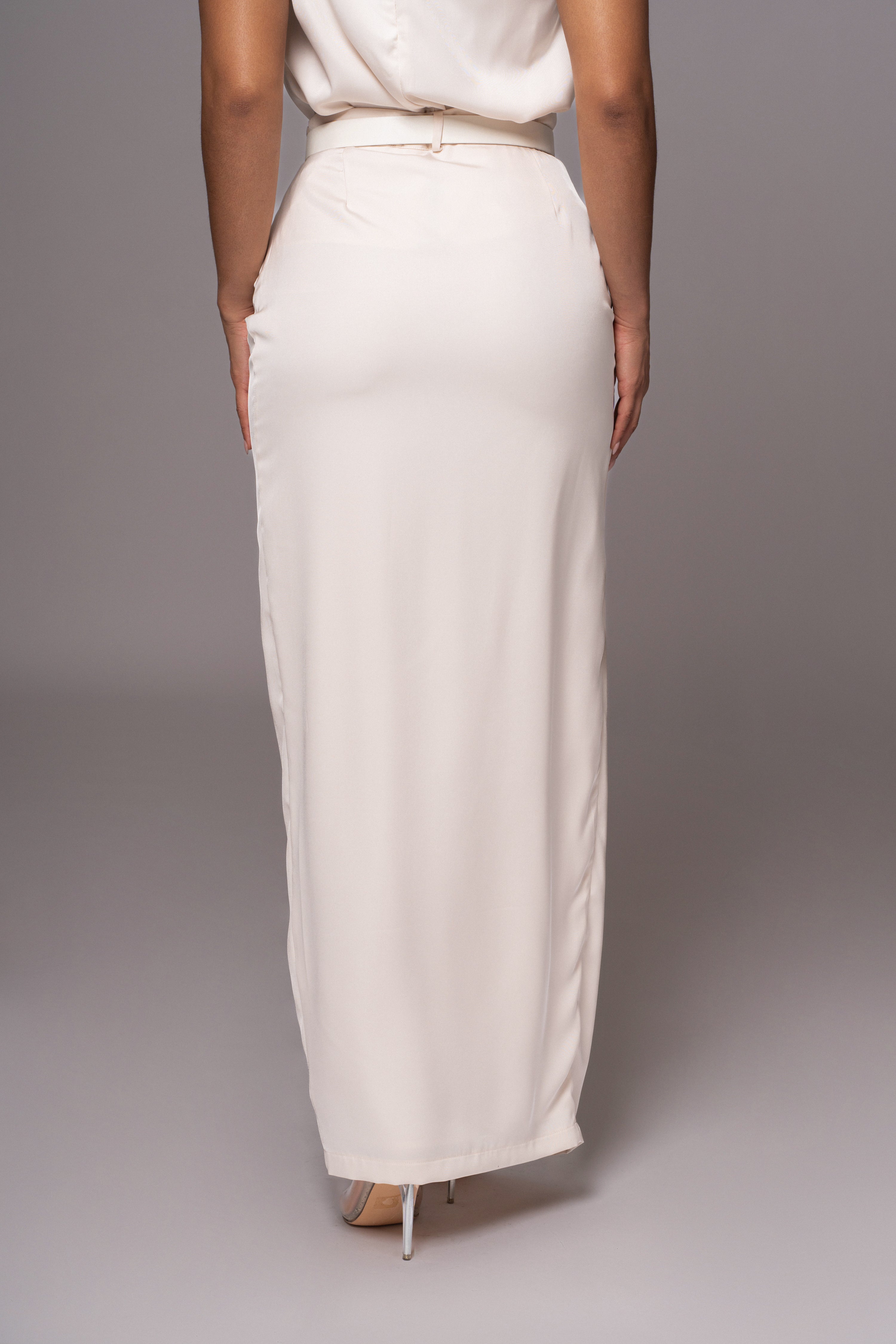 Buttercream Jamila Drape Skirt