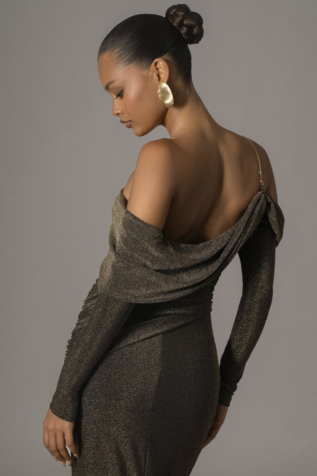 Gold Serina Maxi Dress