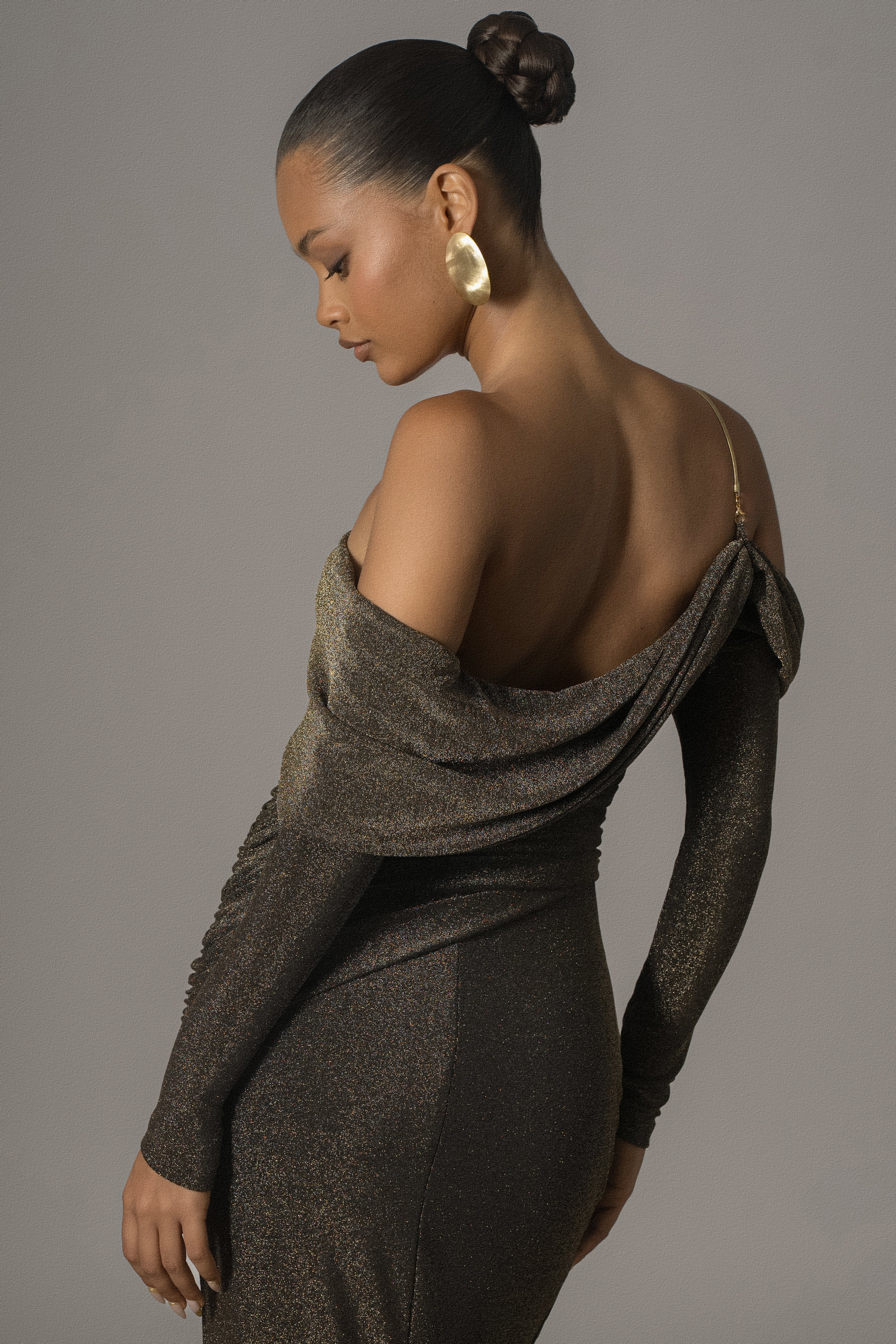 Gold Serina Maxi Dress