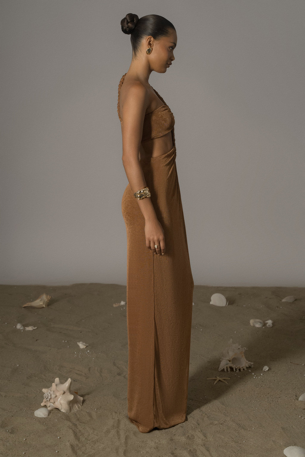 Ema One Shoulder Maxi Dress