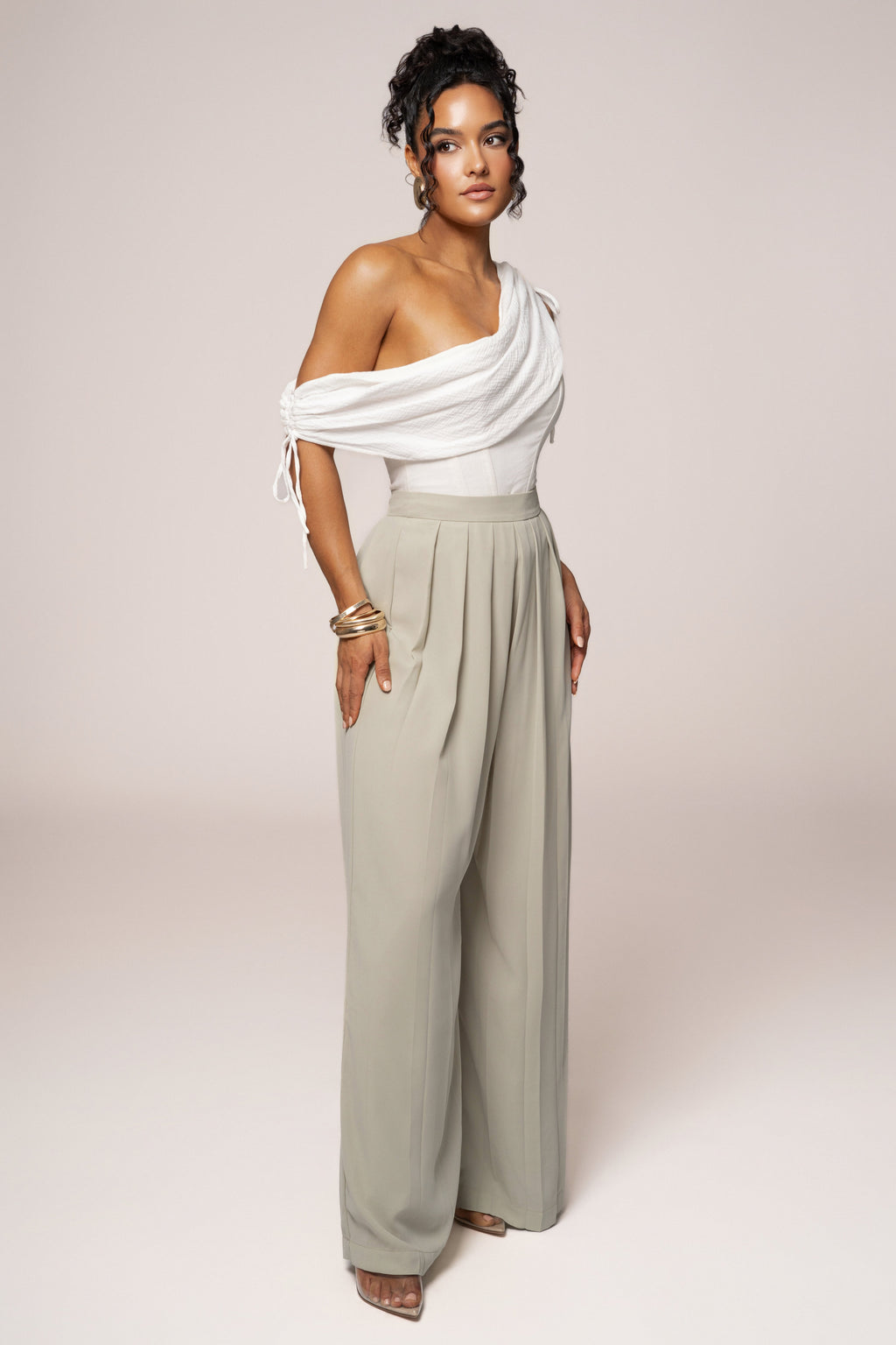 Off-White New Obsession Draped Top