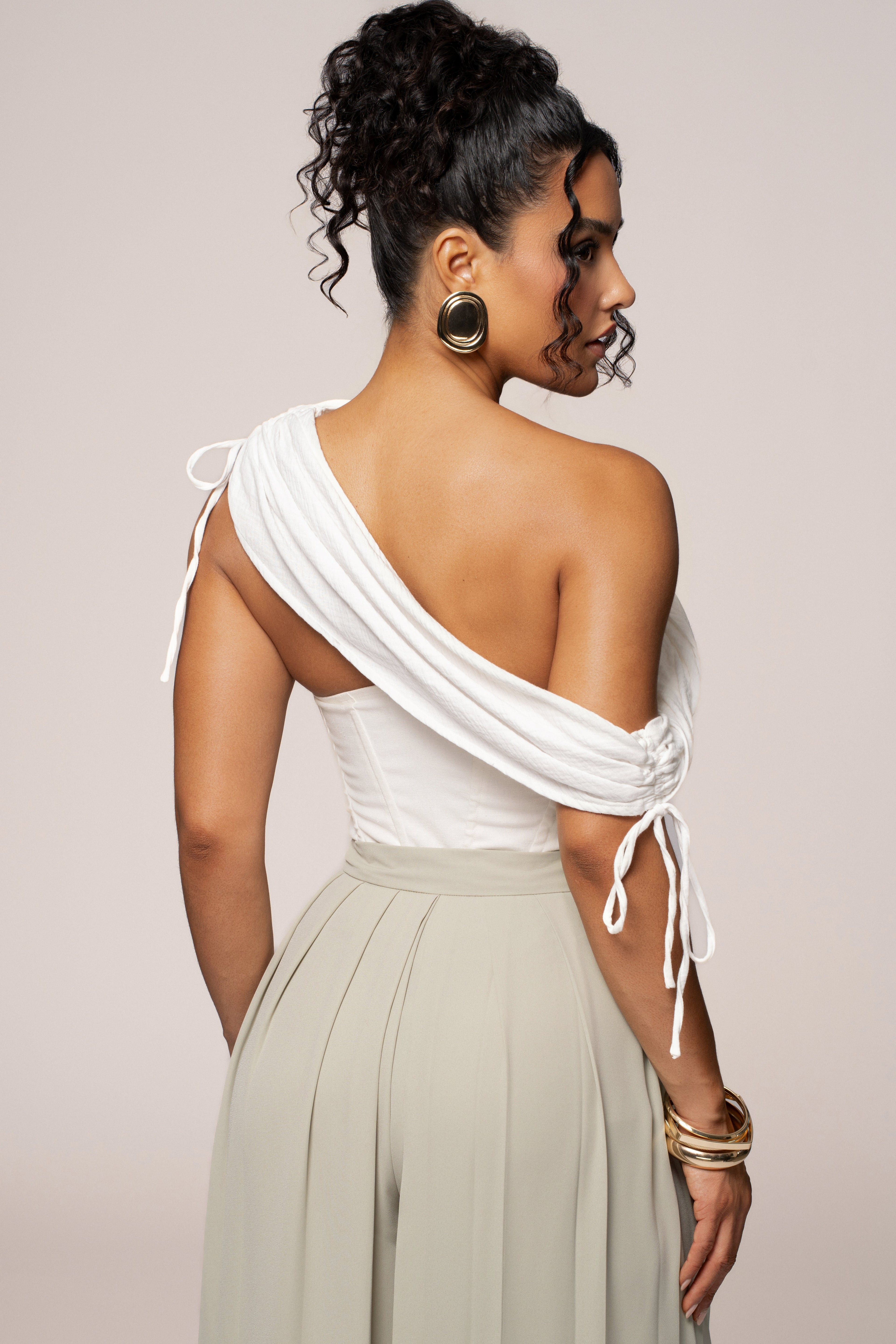 Off-White New Obsession Draped Top