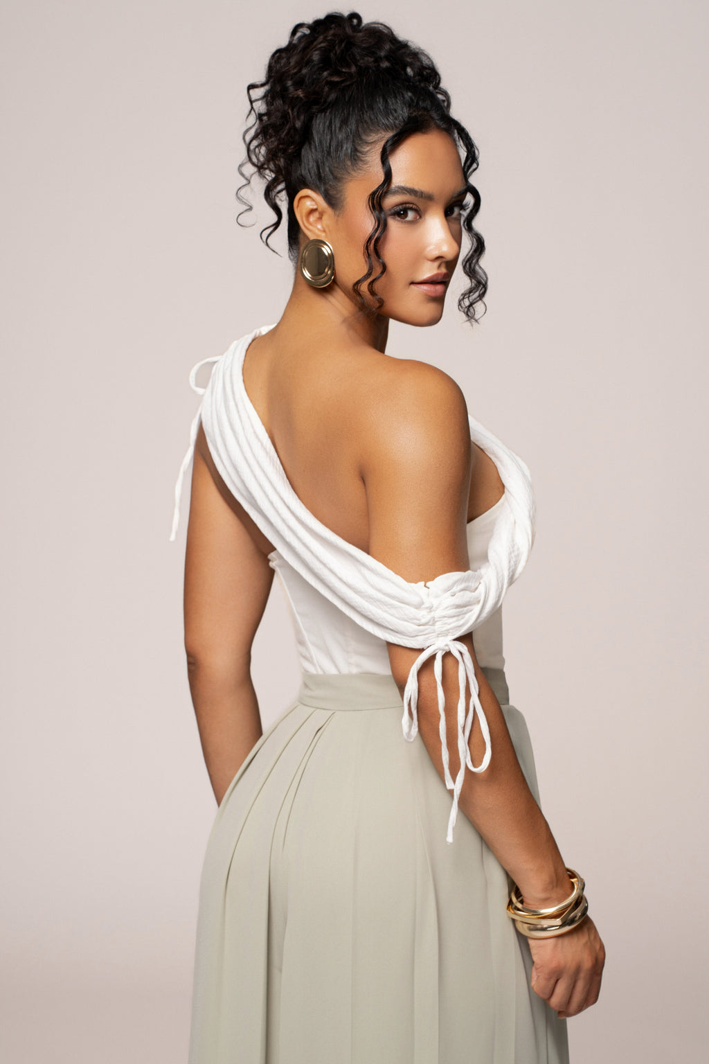 Off-White New Obsession Draped Top