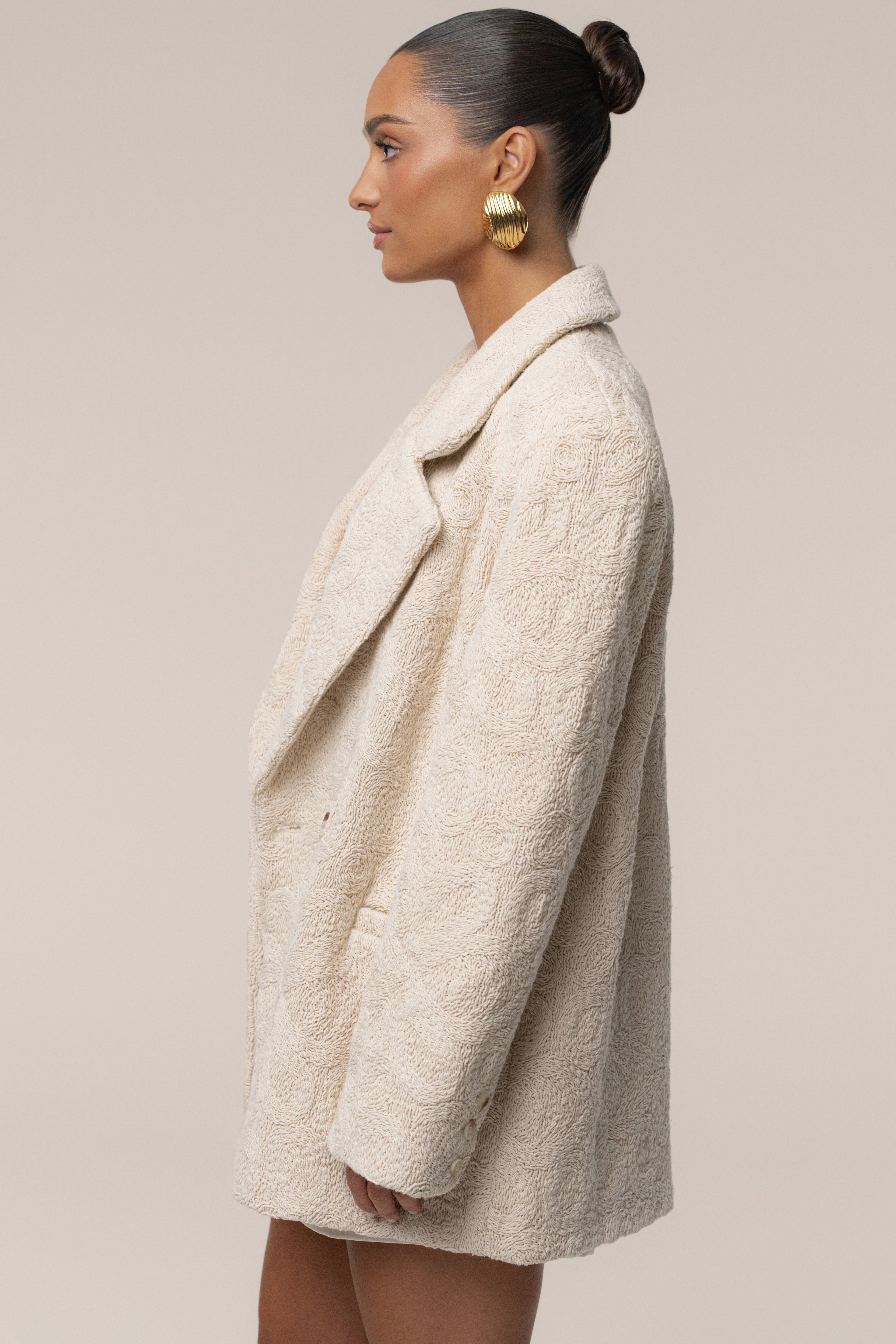 Ecru Avenue Oversize Blazer