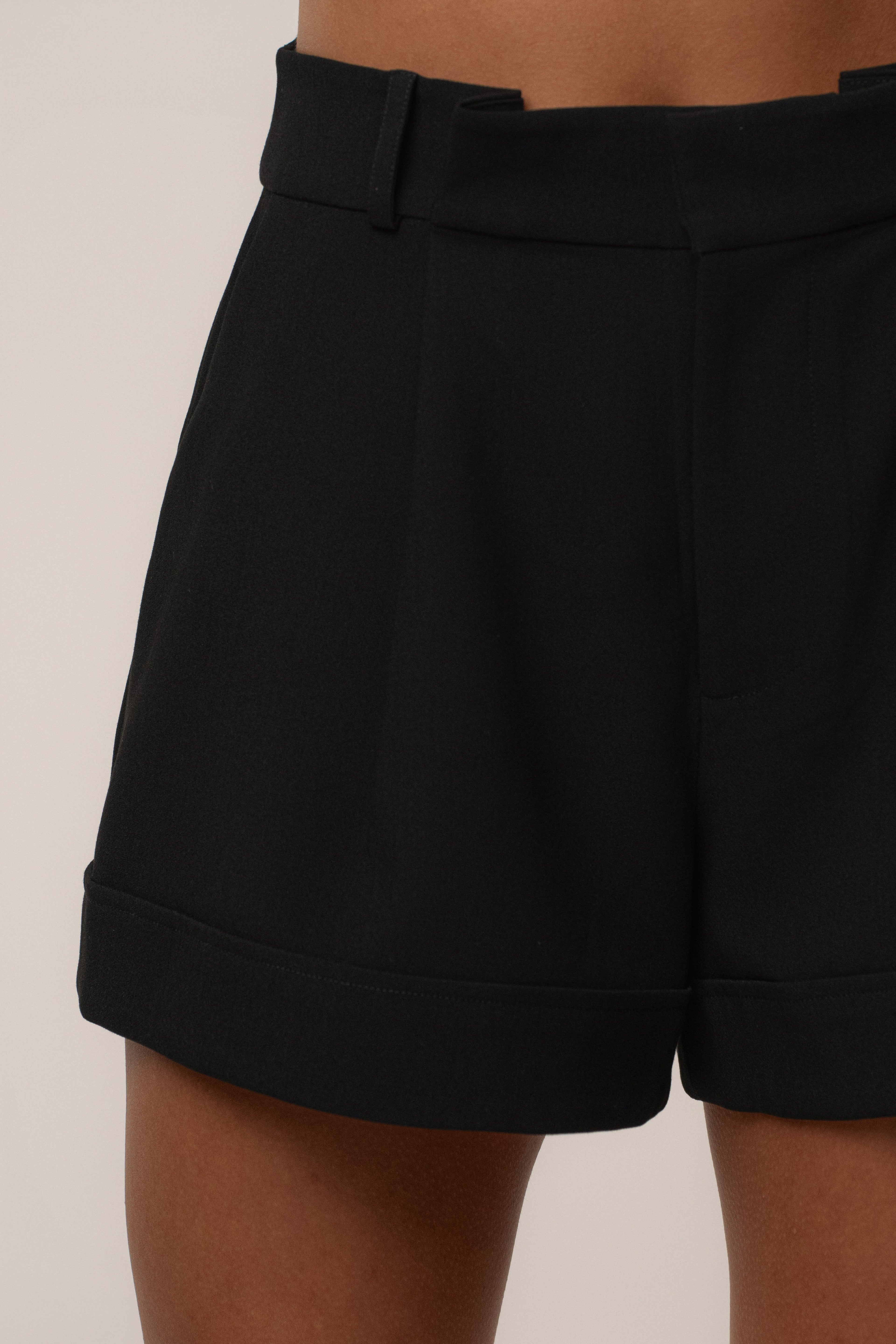 Black Soft Breeze Woven Shorts