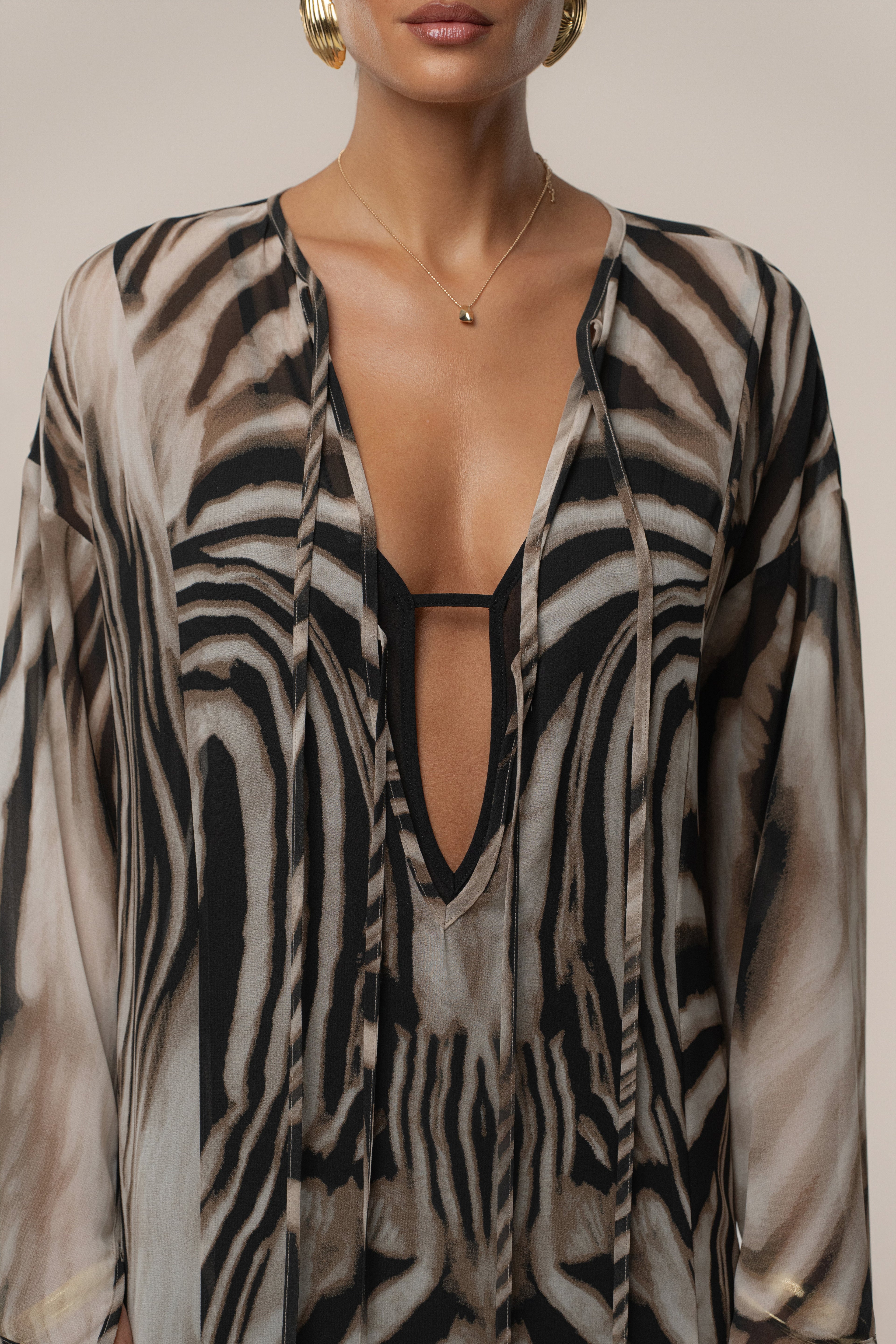 Brown Zebra New Vista Maxi Dress