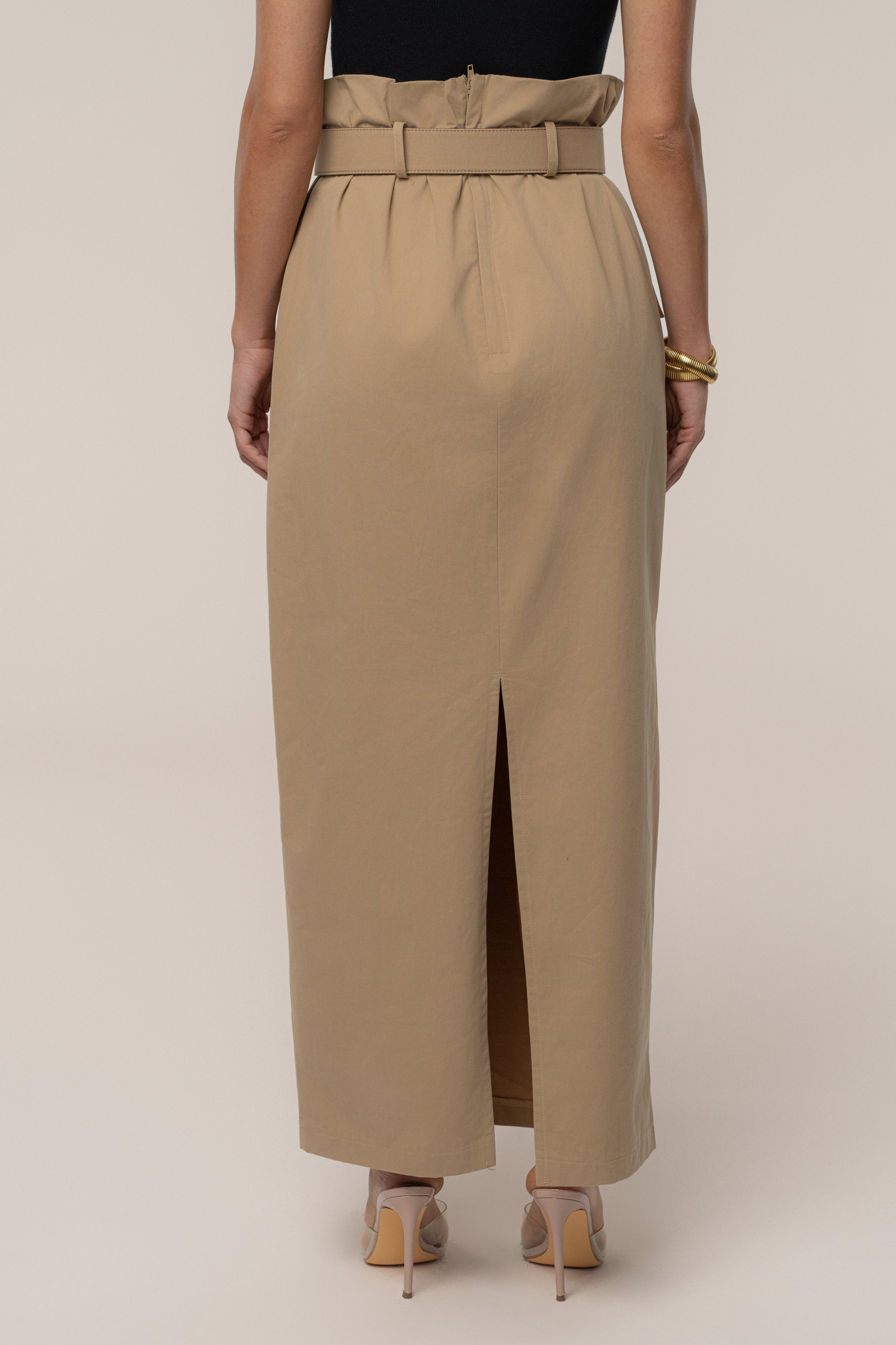 Khaki New Edge Cargo Skirt