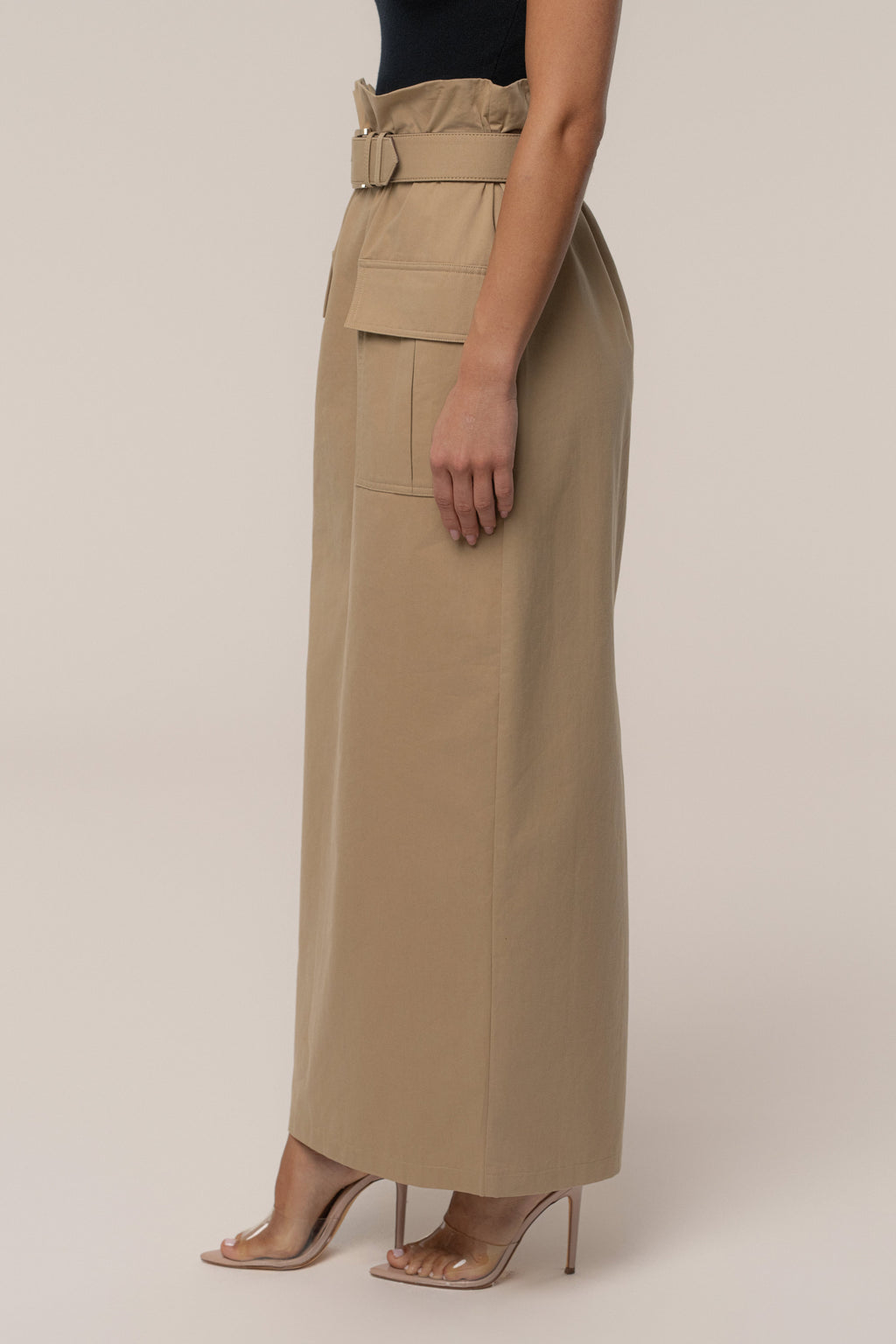 Khaki New Edge Cargo Skirt