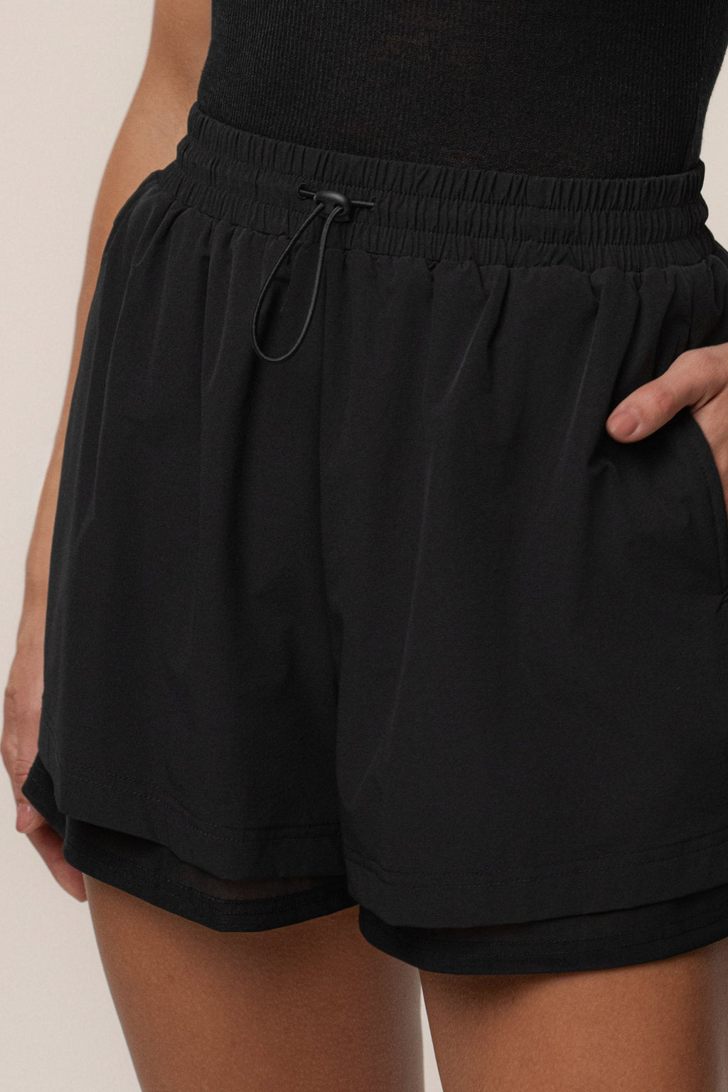 Black Velocity Nylon Shorts