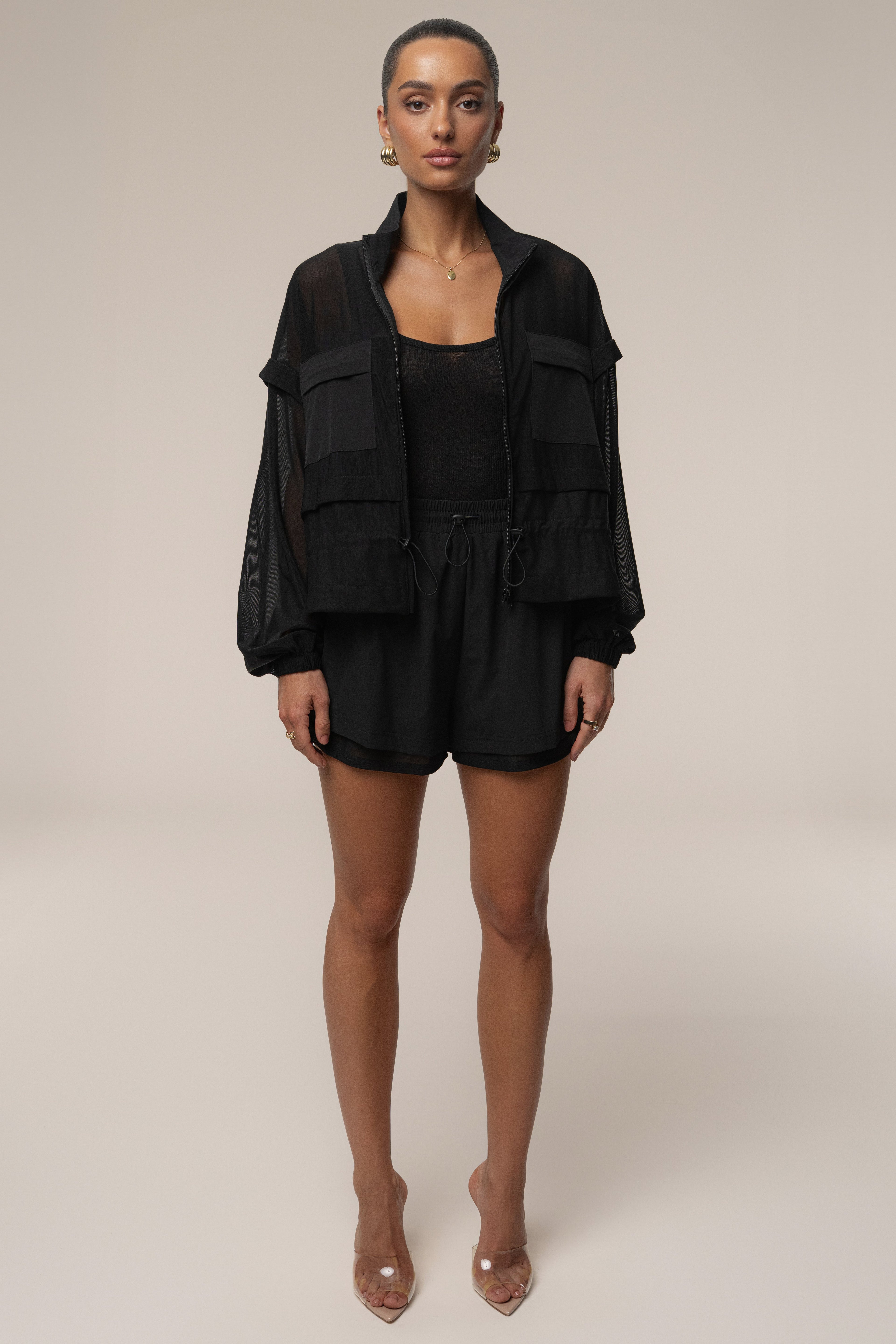 Black Free Flow Jacket