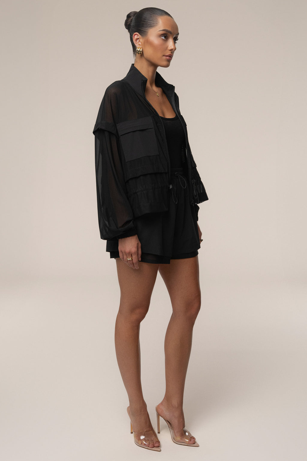 Black Free Flow Jacket