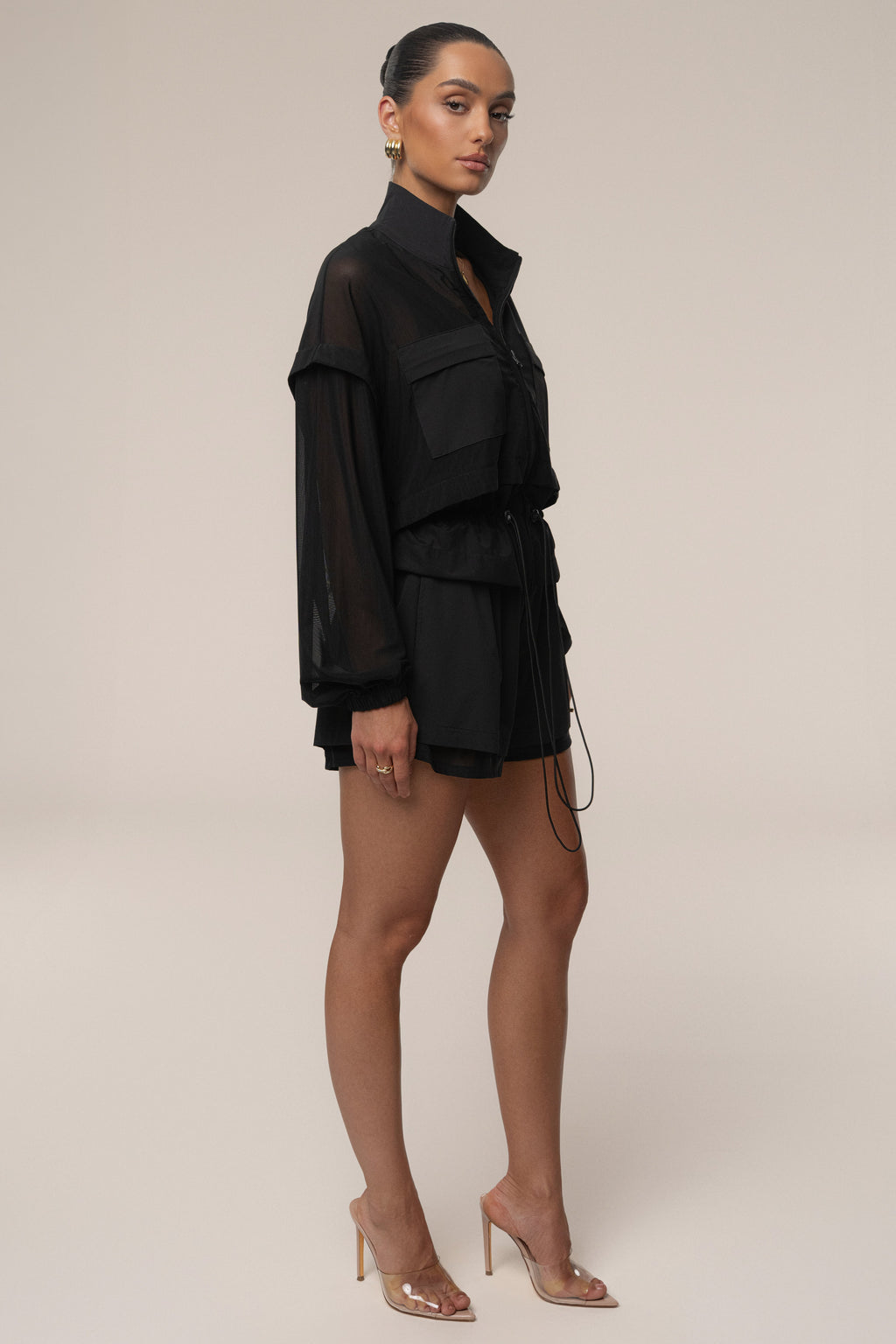 Black Free Flow Jacket