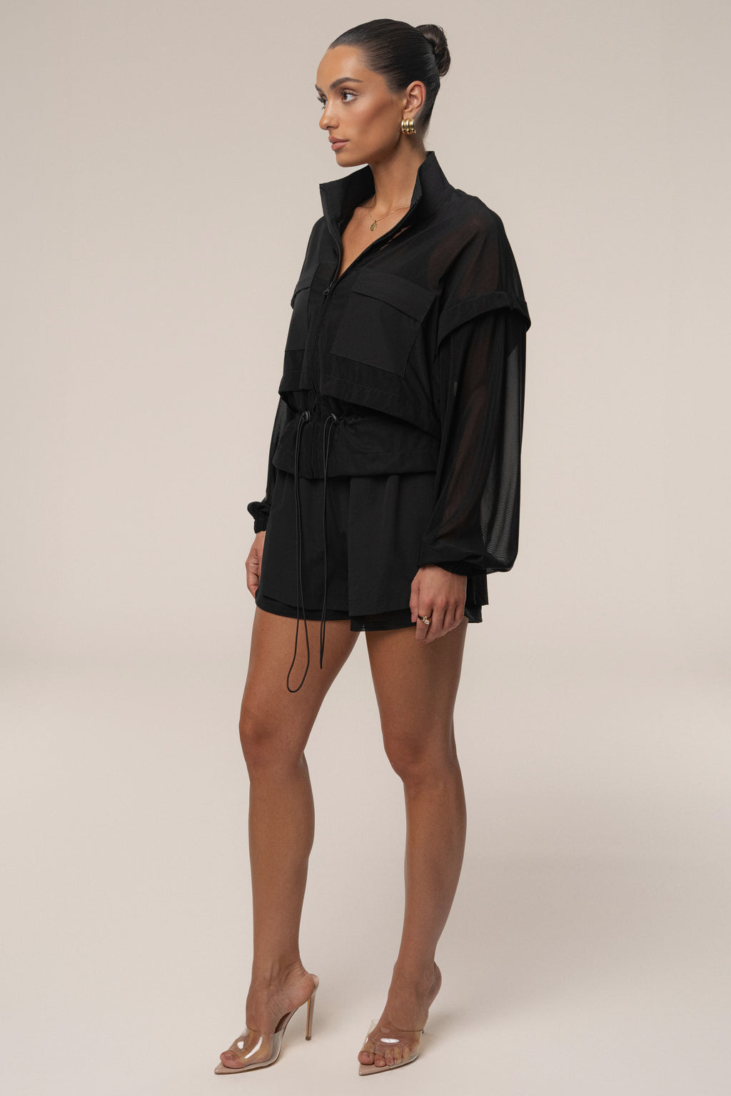 Black Free Flow Jacket