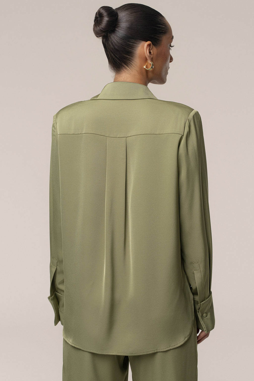 Olive Misty Button Up