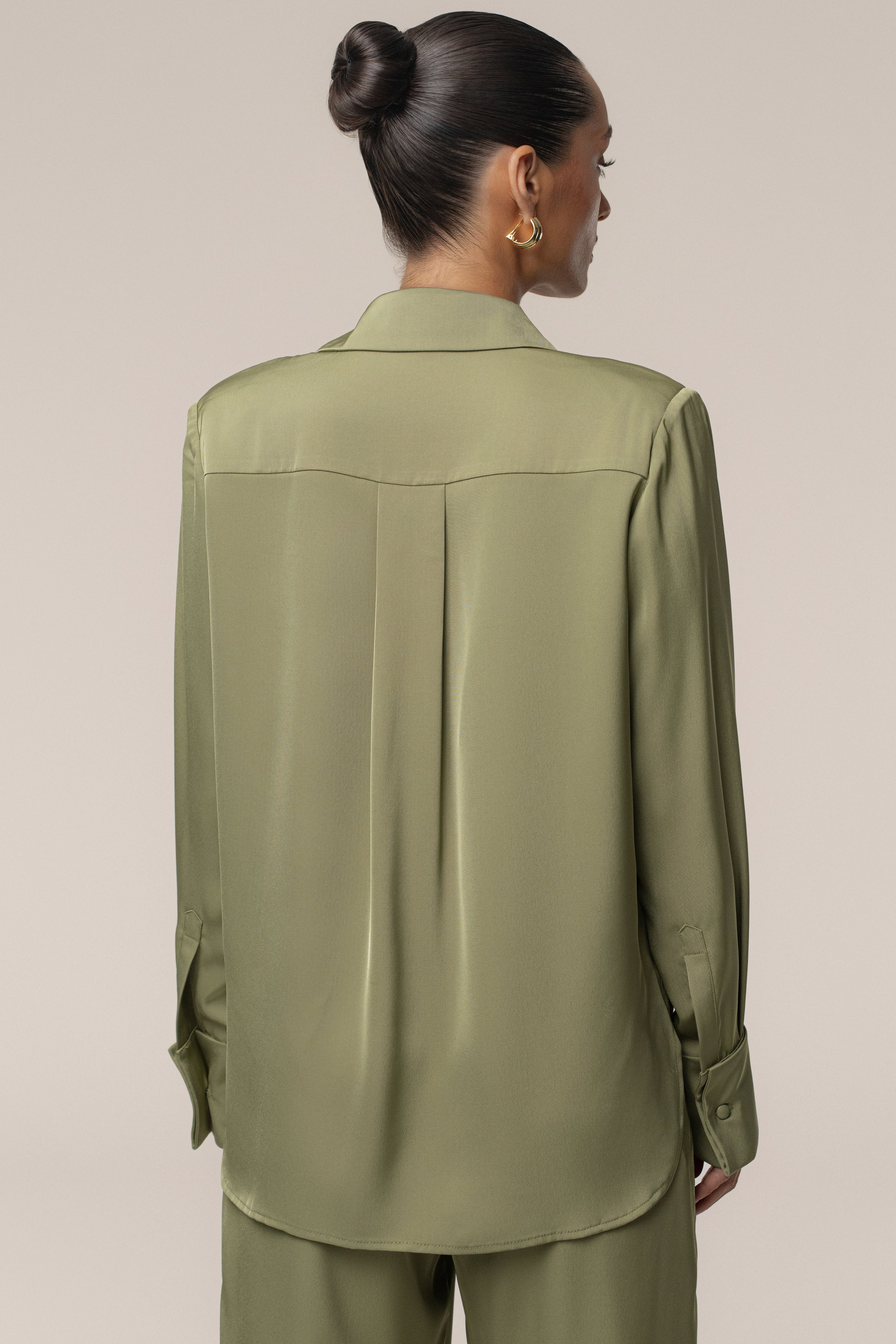 Olive Misty Button Up