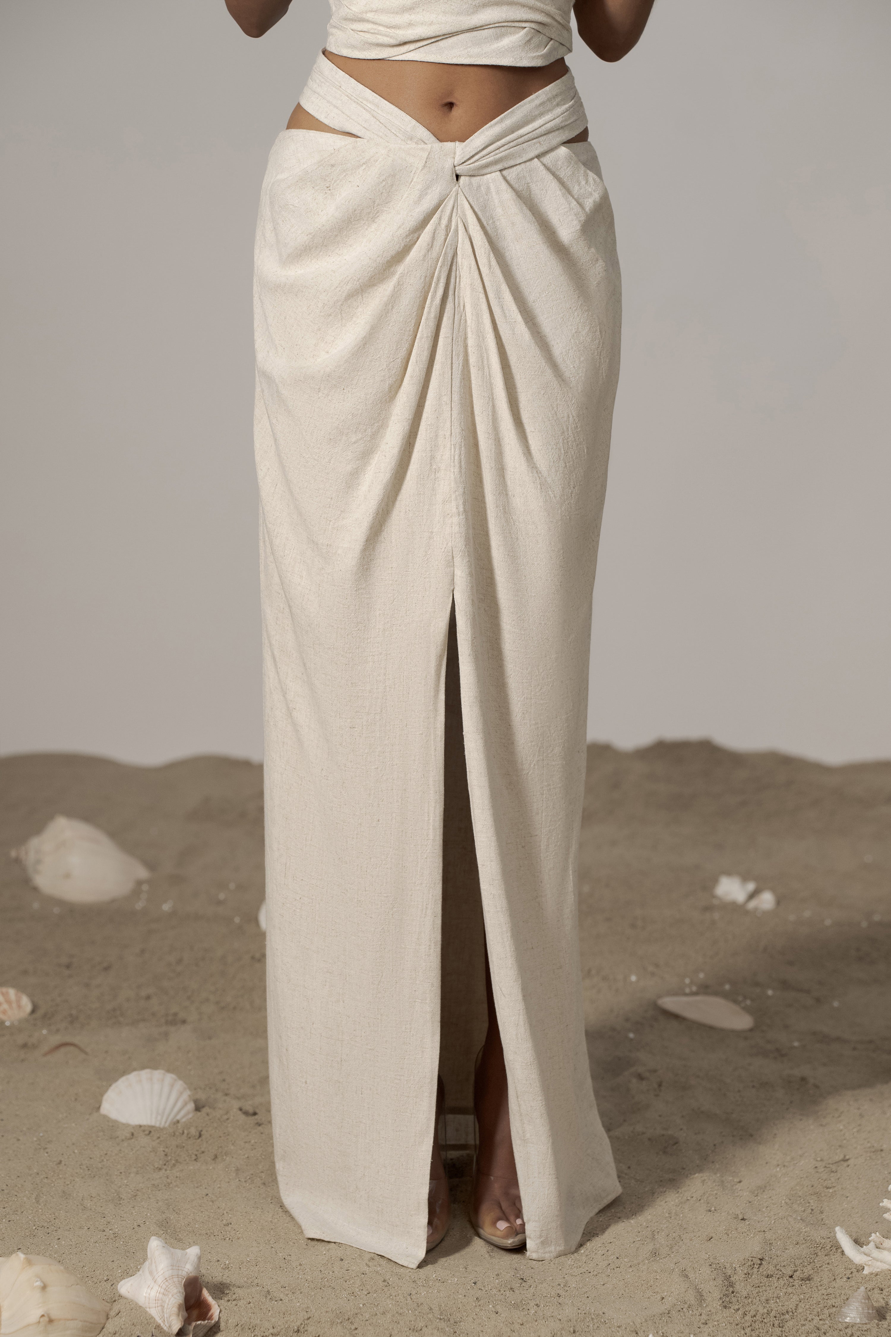 Natural Dreamland Linen Skirt