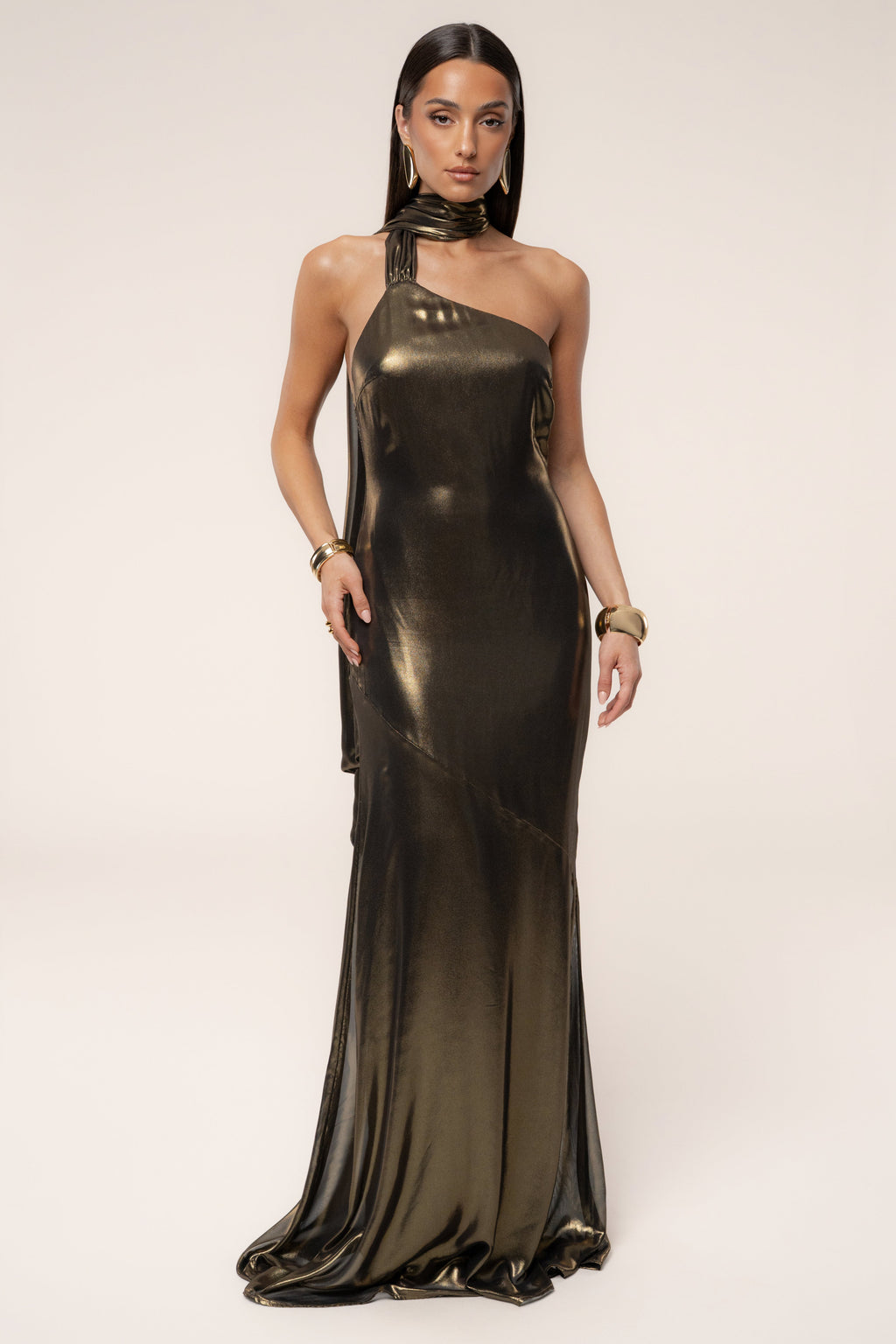 Gold Night Of Elegance Maxi Gown