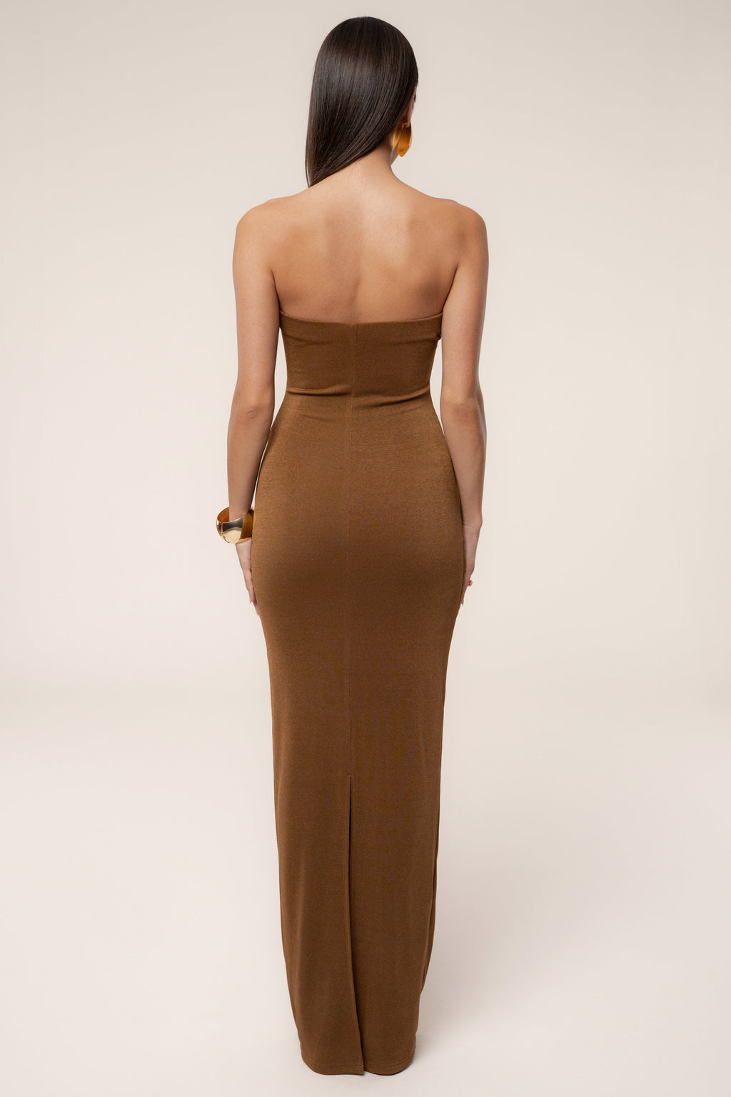 Bronze Celestial Drift Maxi Dress