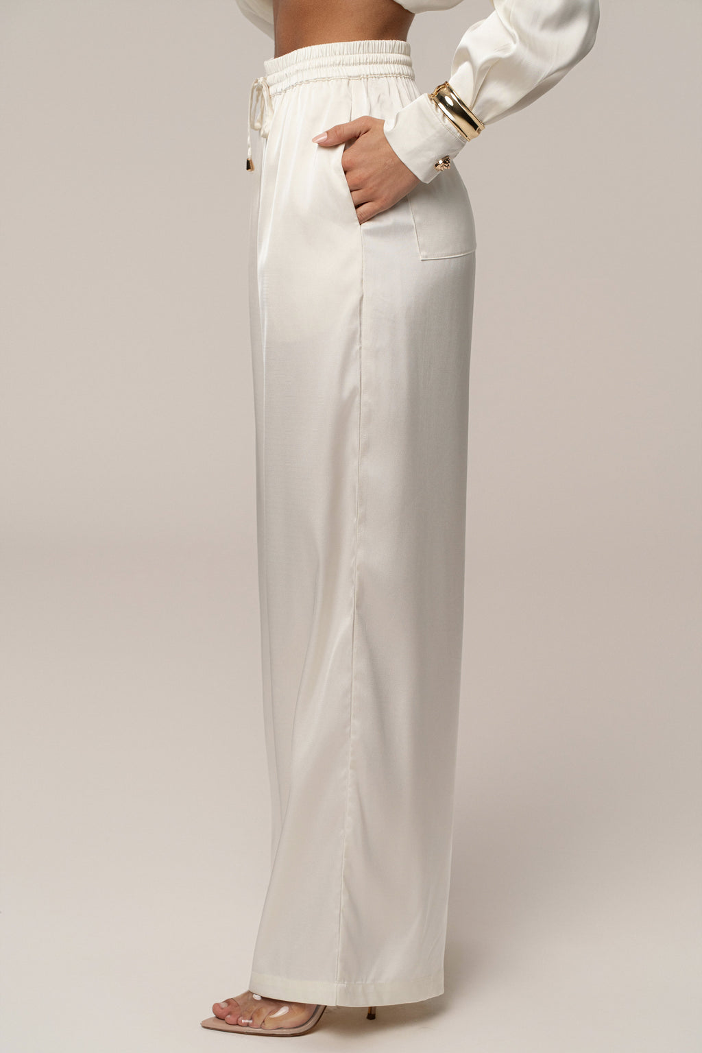 Ivory Sunny Day Drawstring Pants