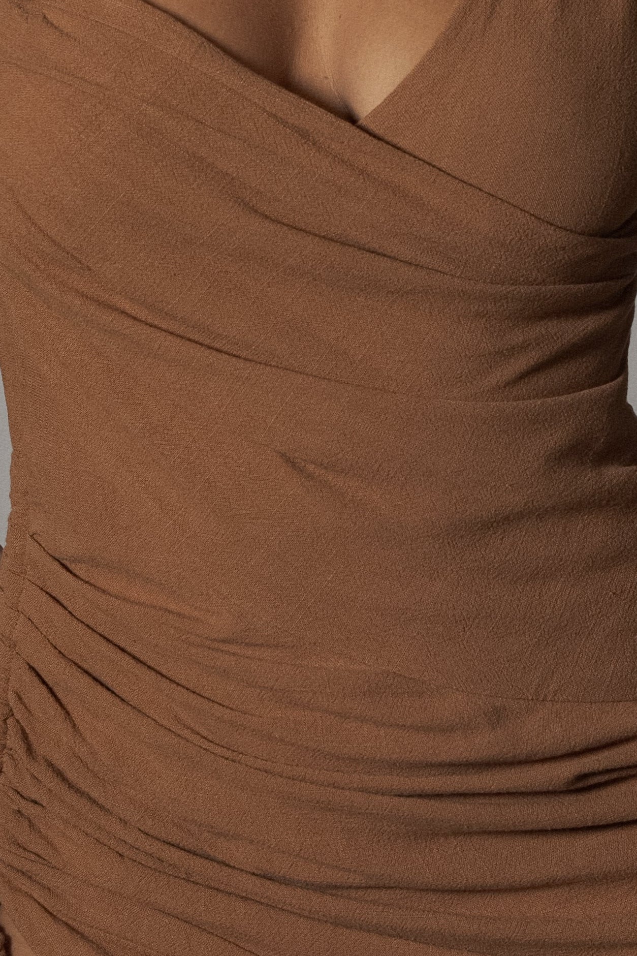 Pecan Dreaming Of Summer Linen Dress