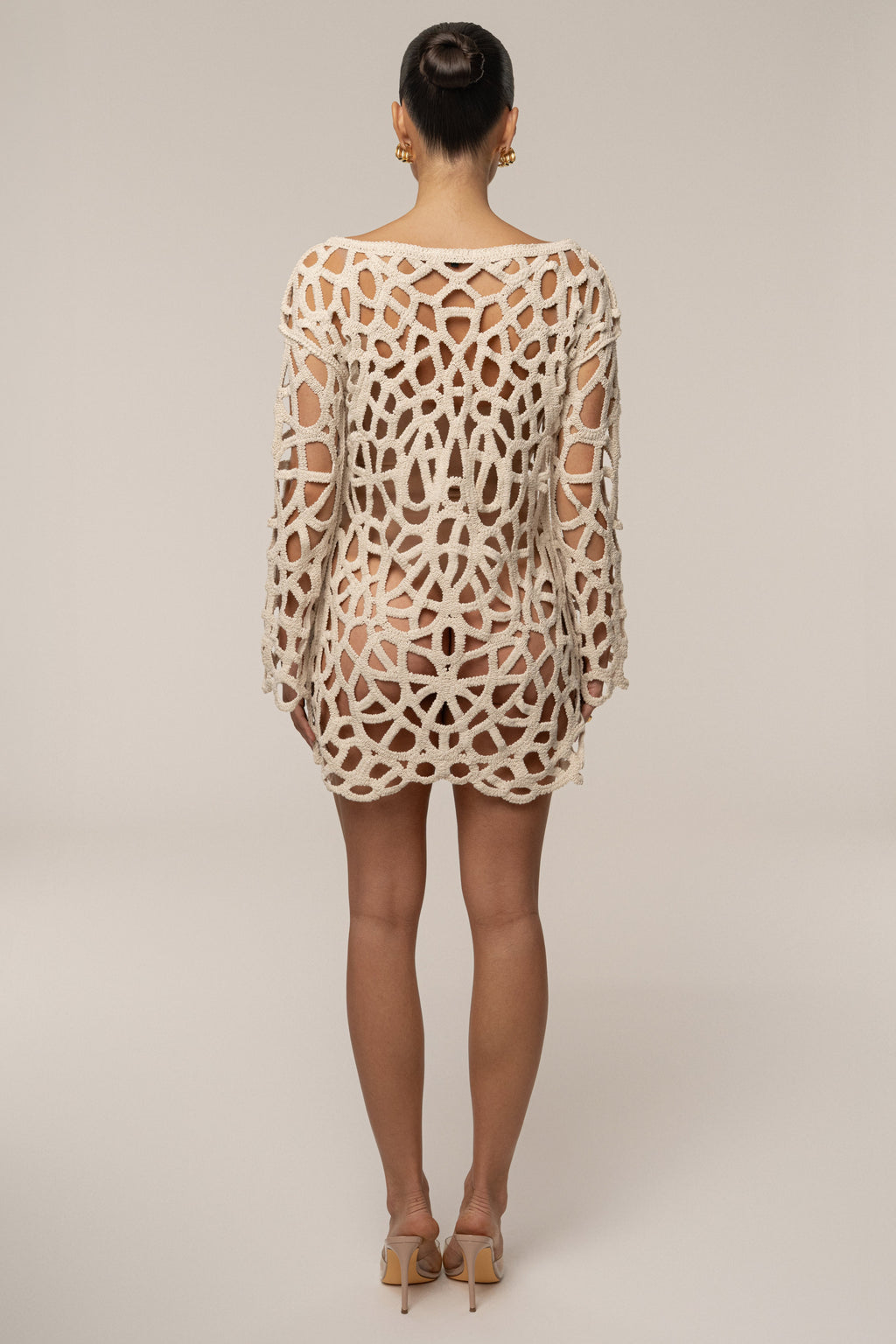 Ecru Seaside Crochet Cover Up