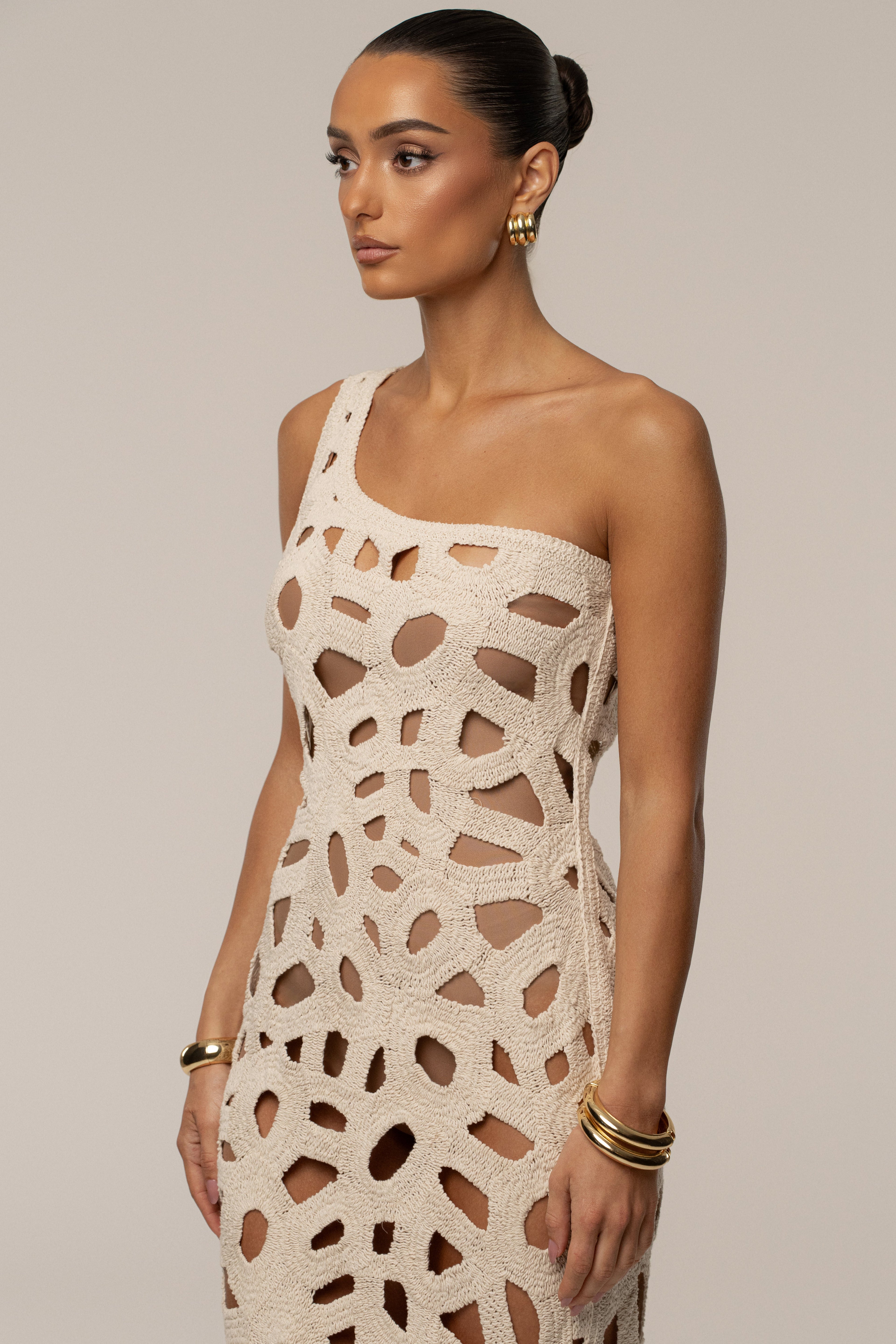 Ecru Endless Summer Crochet Dress