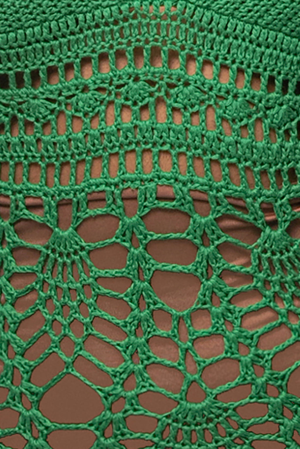 Green Great Escape Crochet Maxi Dress