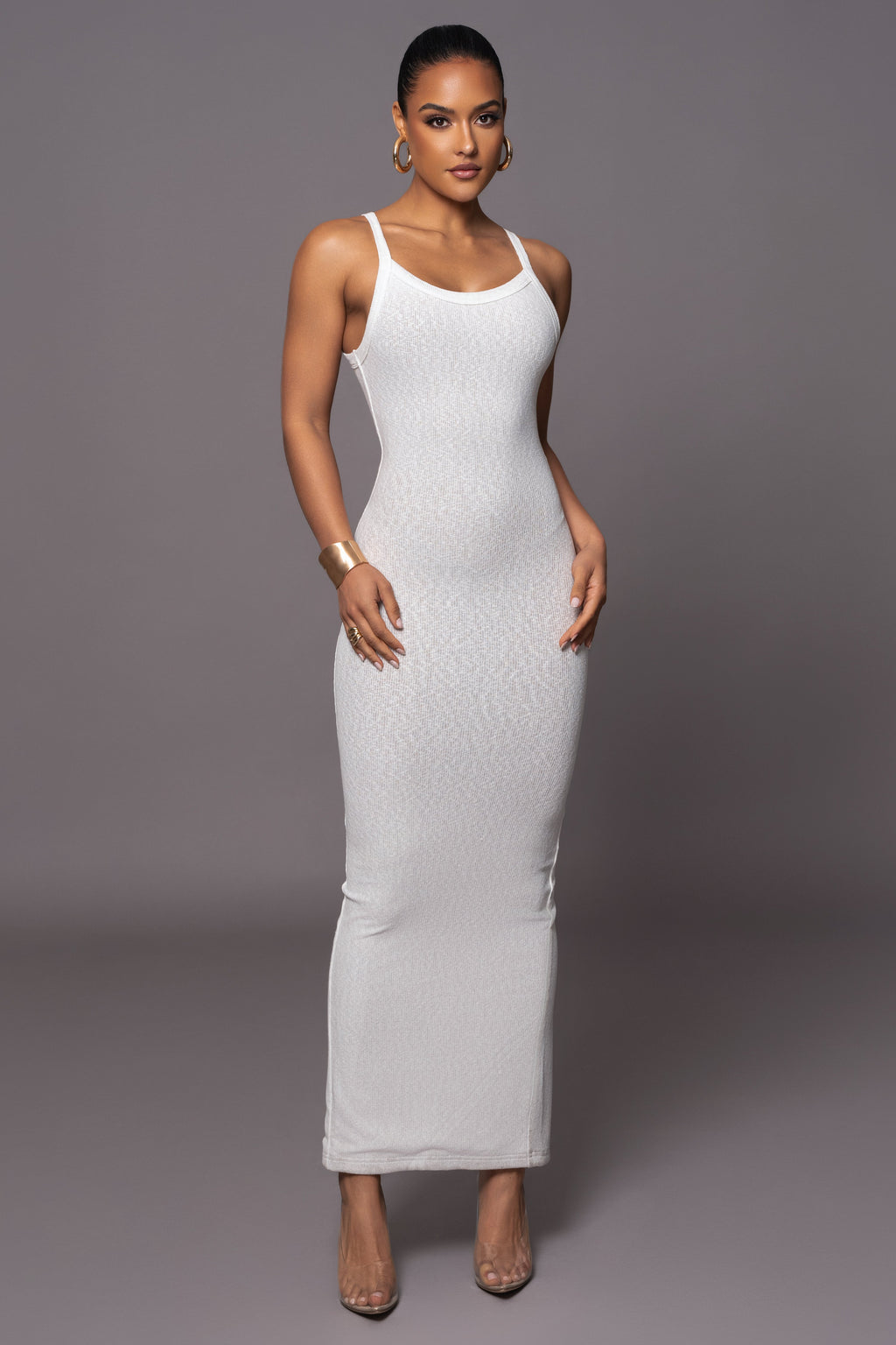 Ivory Back To You Maxi Dress