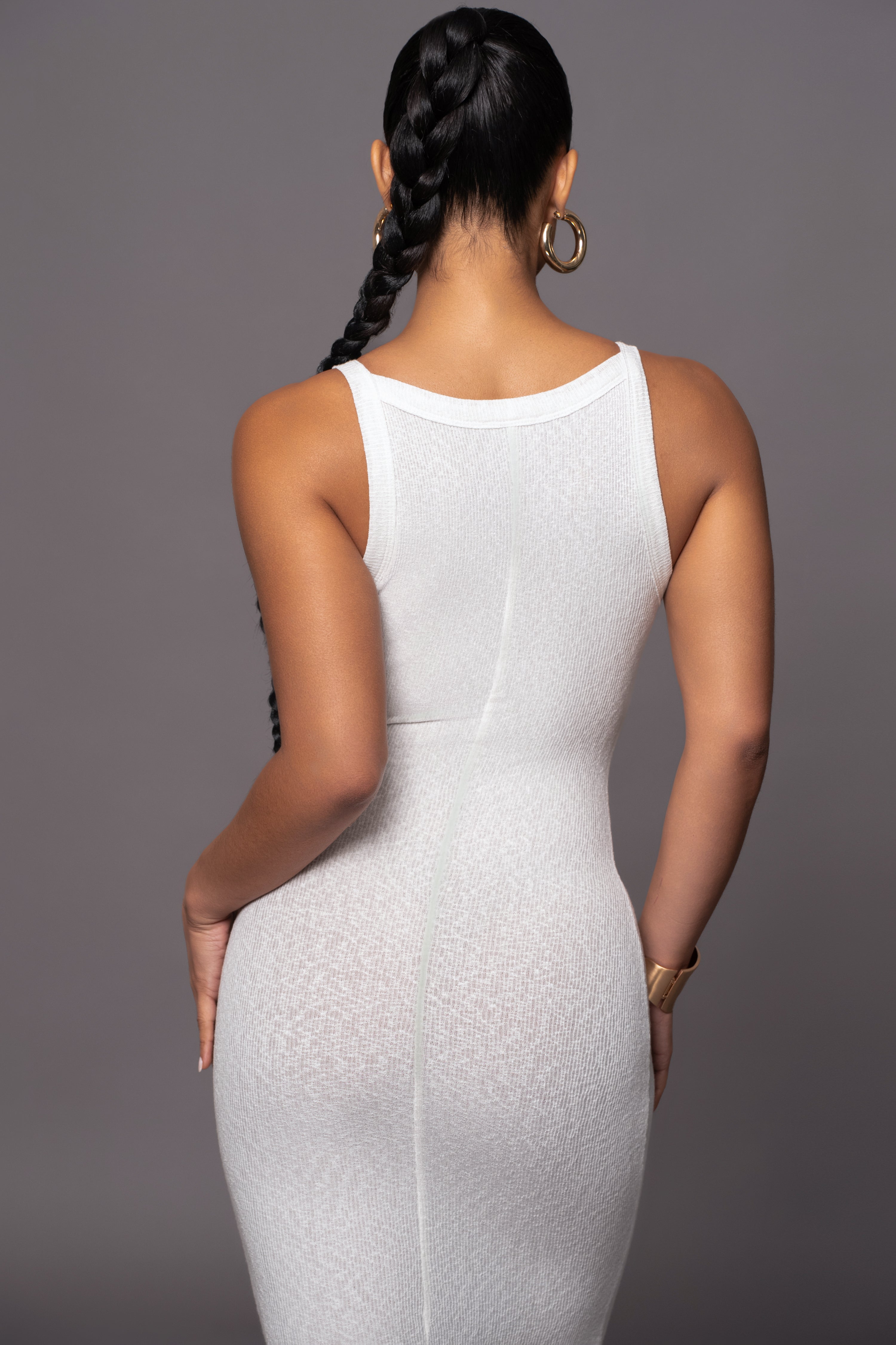Ivory Back To You Maxi Dress
